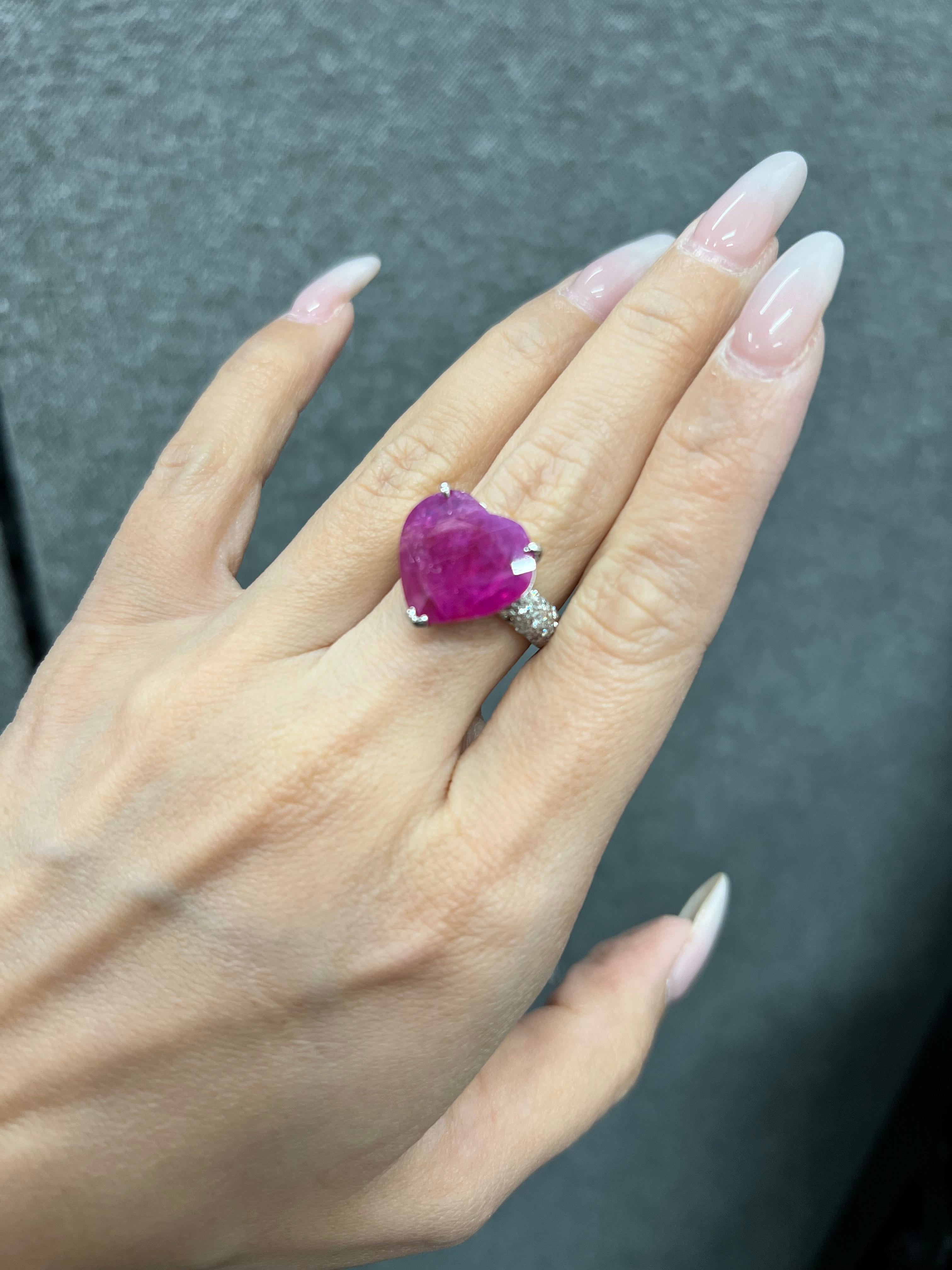 Luxury Promise PT900 Ruby RING CX6522