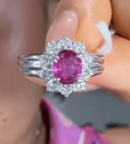 Luxury Promise Pt900 Sapphire Link J0414A845G