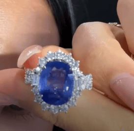 Luxury Promise Pt900 Sapphire Ring J0611L6DTE