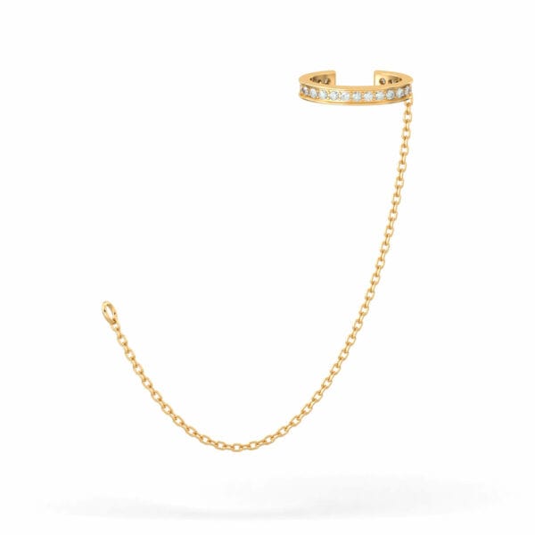 Luxury Promise Rope Earring Yellow Gold ASC4515