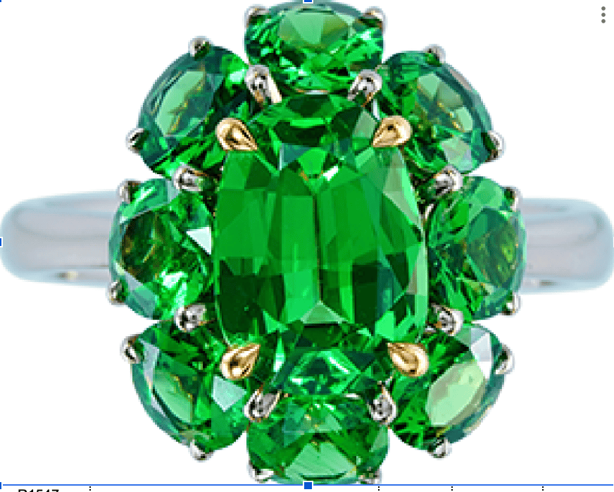 Luxury Promise Tsavorite Ring GRS East-Africa R14226