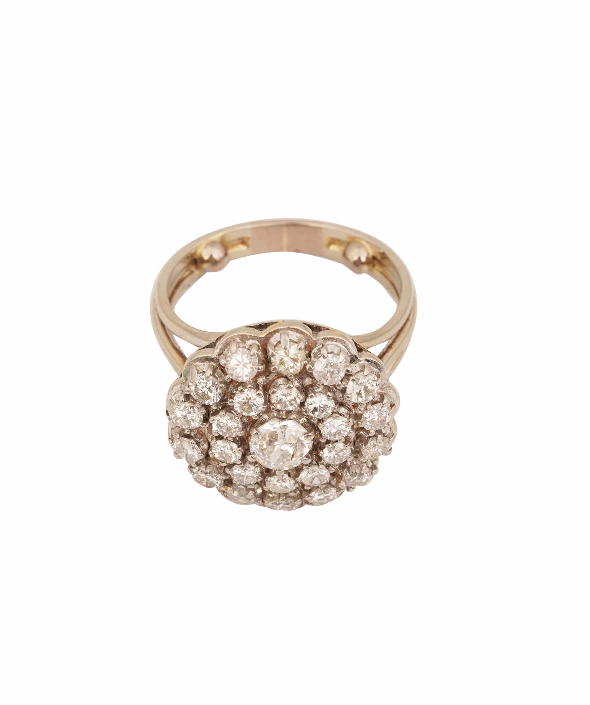 Luxury Promise WHITE GOLD CLUSTER RING QF11