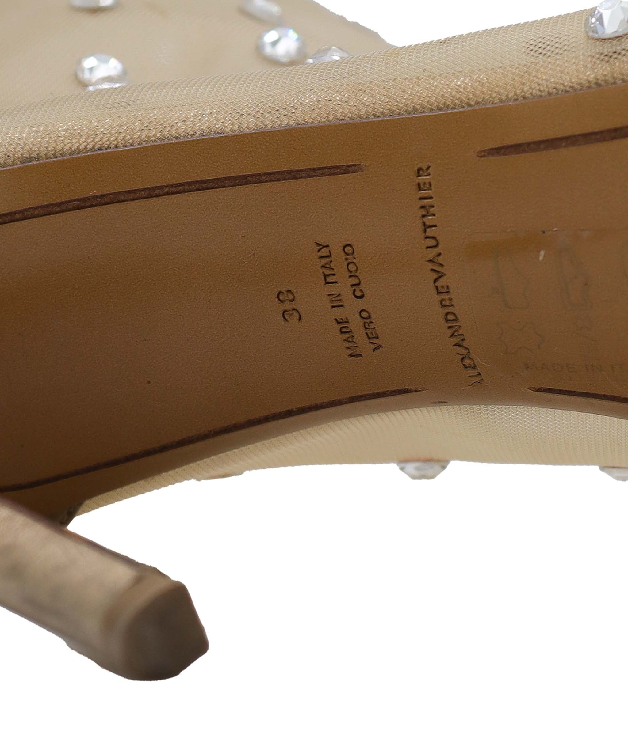 Luxury Promise Alexandre Vauthier Heels Gold 38 ASC6068