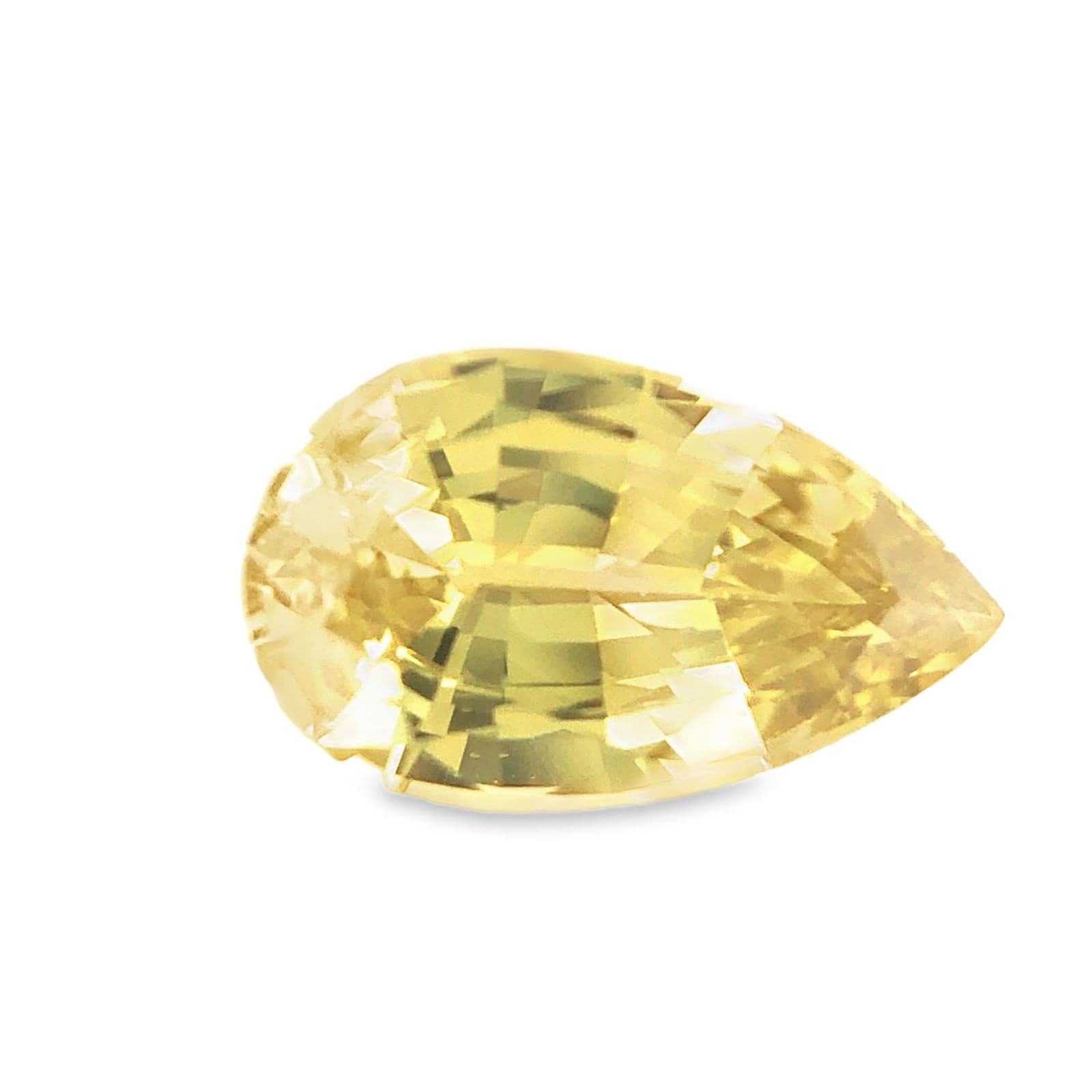 Luxury Promise 1.09ct Intense Yellow Non-Heated Sapphire Pear Shape DXBCD1901