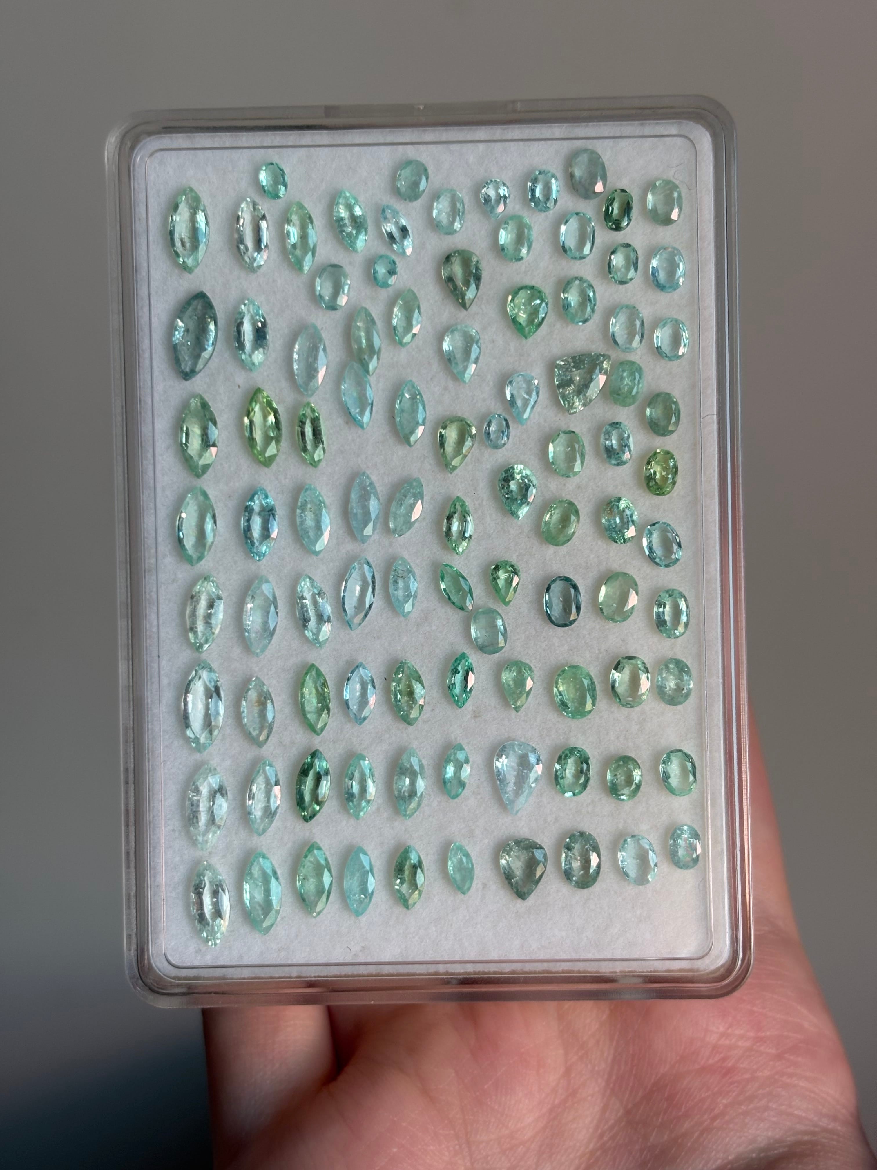 Luxury Promise 21.37ct Paraiba (95pcs) DXBCD1711
