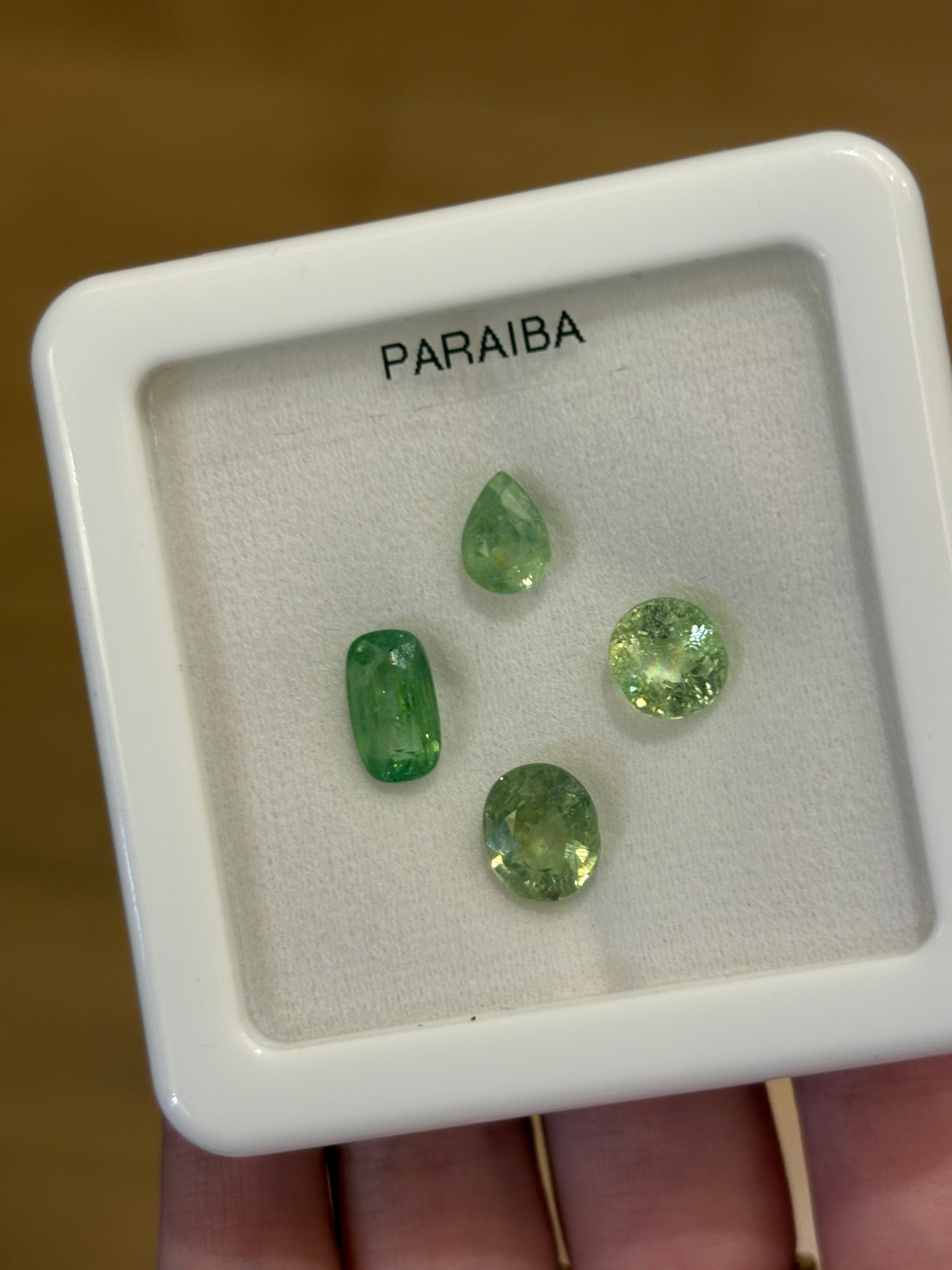 Luxury Promise 7.46ct Green Paraiba Lot DXBCD1966