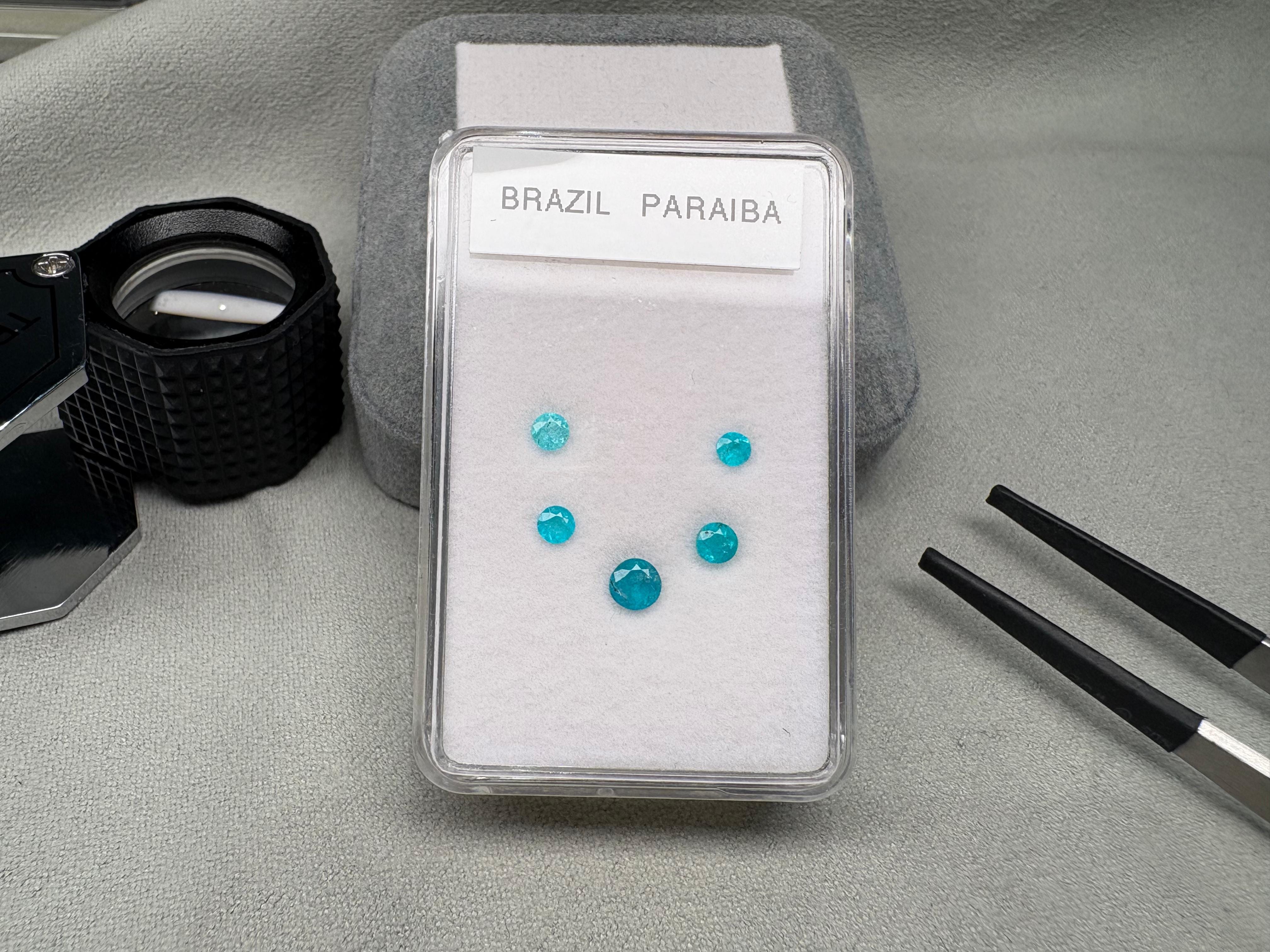 Luxury Promise Paraiba Brazil P-93 1cts (5pcs) DXBCD1602