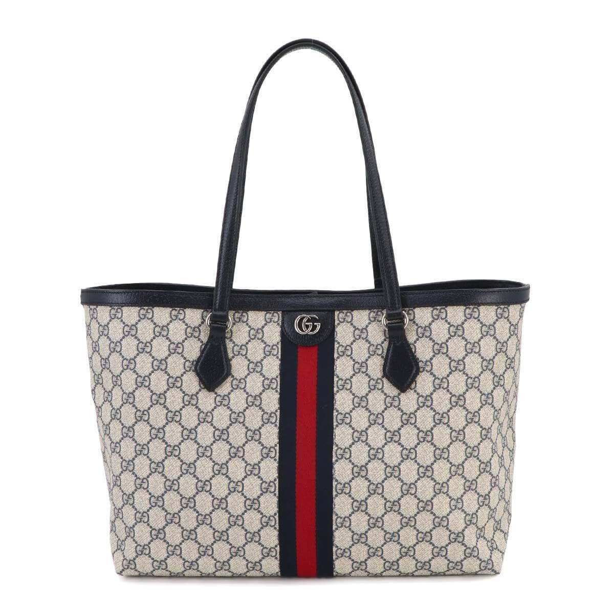 Luxury Promise GUCCI Ophidia Medium GG Tote Bag GG Supreme Navy 631685 Purse 90231377