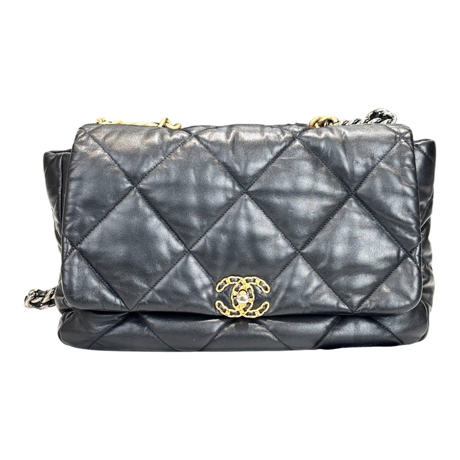 Luxury Promise Chanel 19 Maxi Black Bag - Full Set