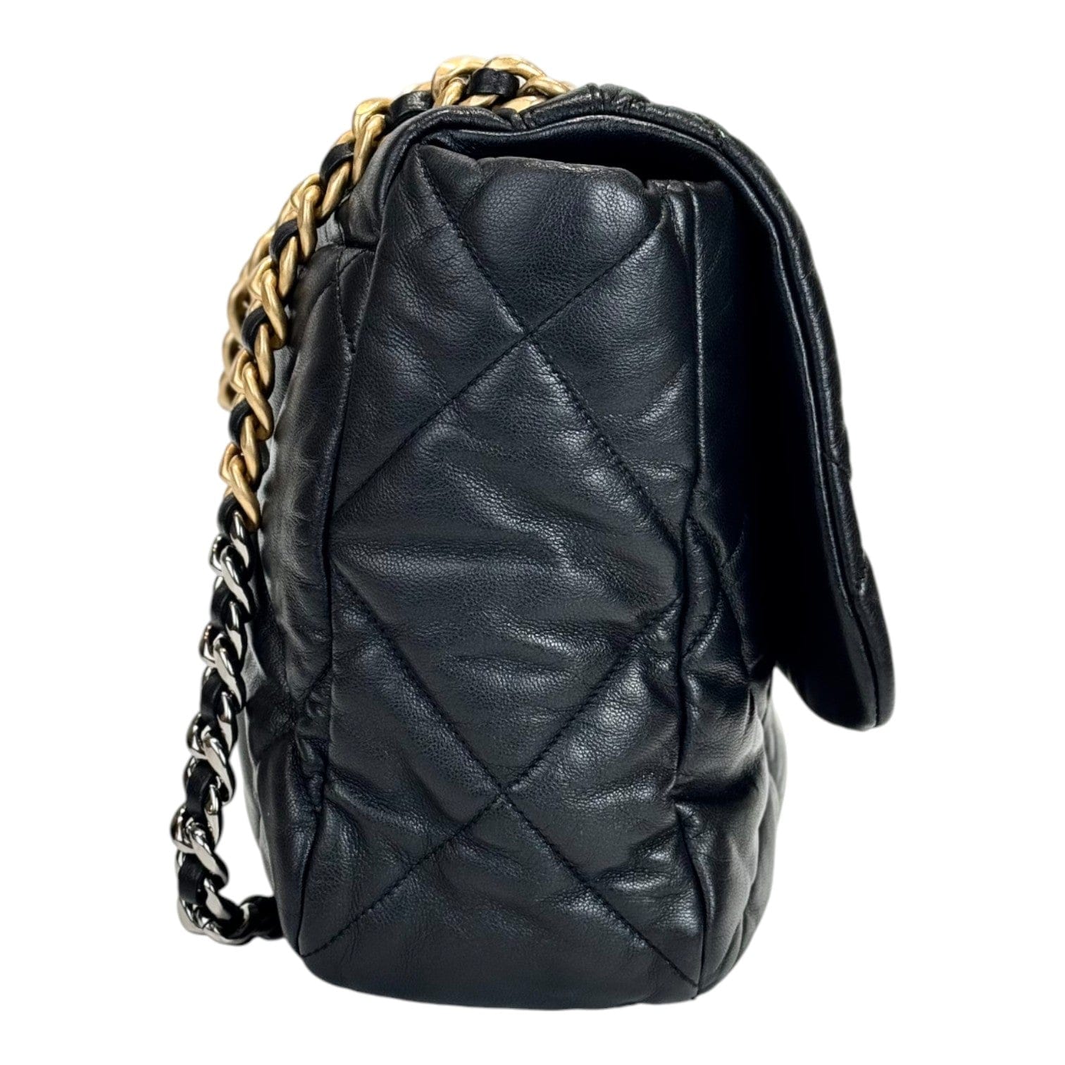 Luxury Promise Chanel 19 Maxi Black Bag - Full Set