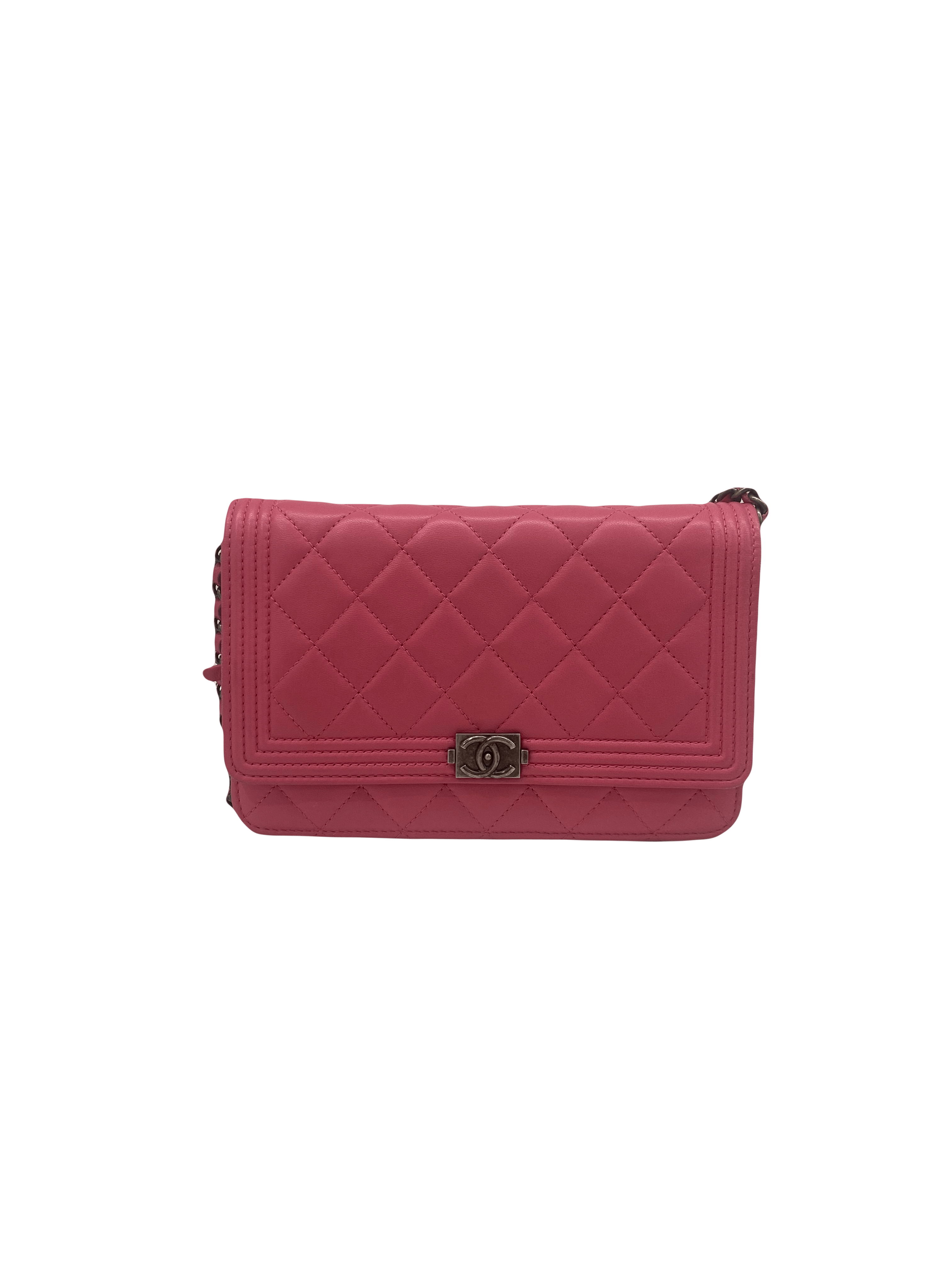 Luxury Promise Chanel Pink Boy Wallet On Chain SHW