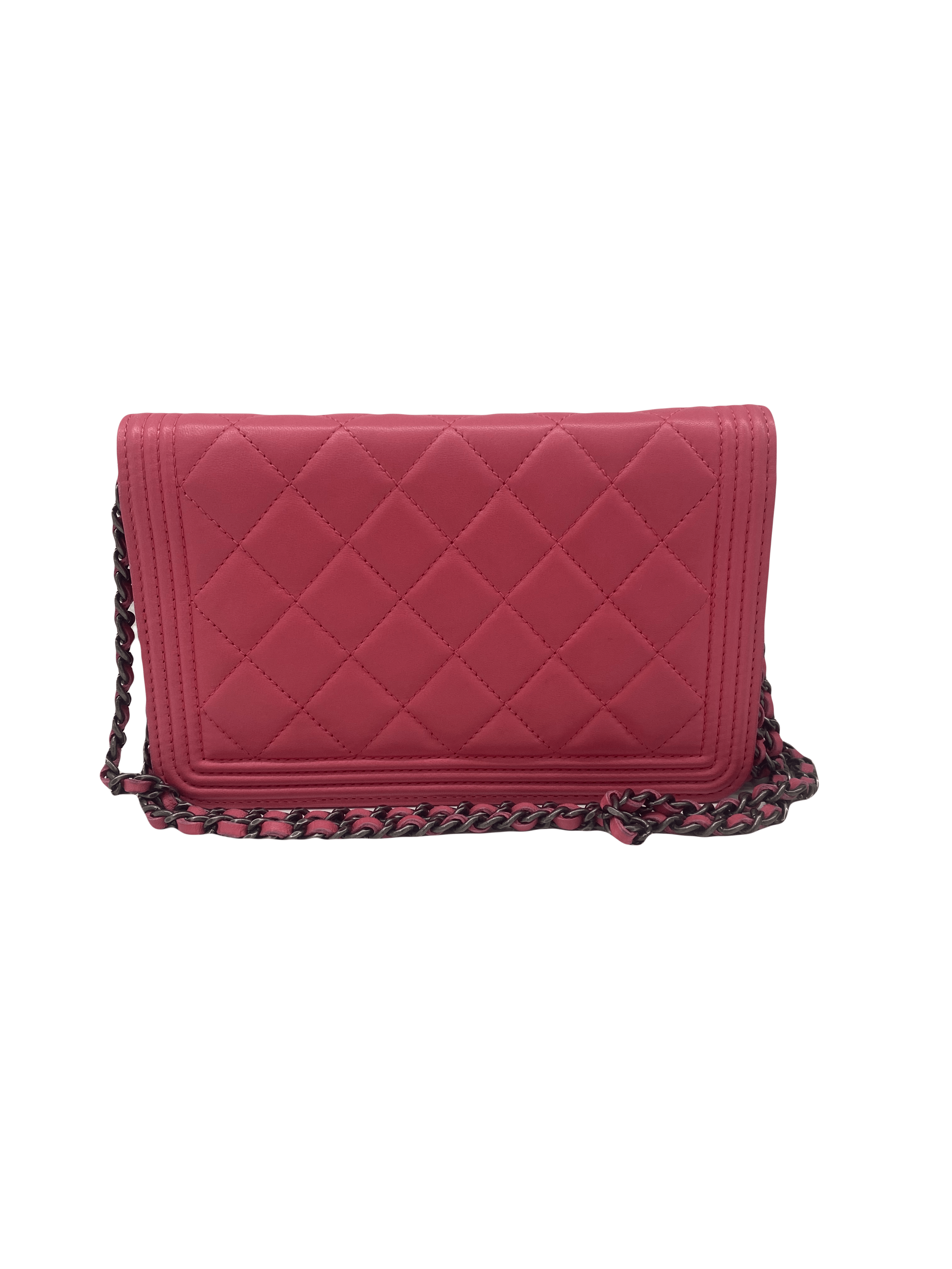 Luxury Promise Chanel Pink Boy Wallet On Chain SHW