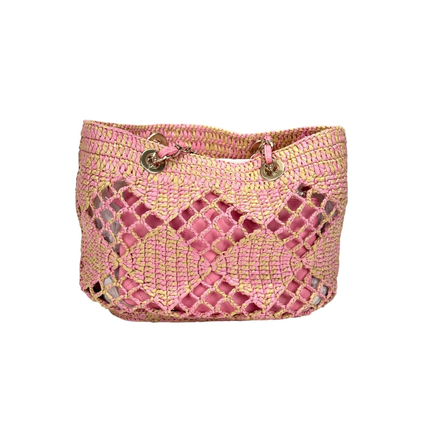 Luxury Promise Chanel Pink Coco Small Shopping Tote Bag