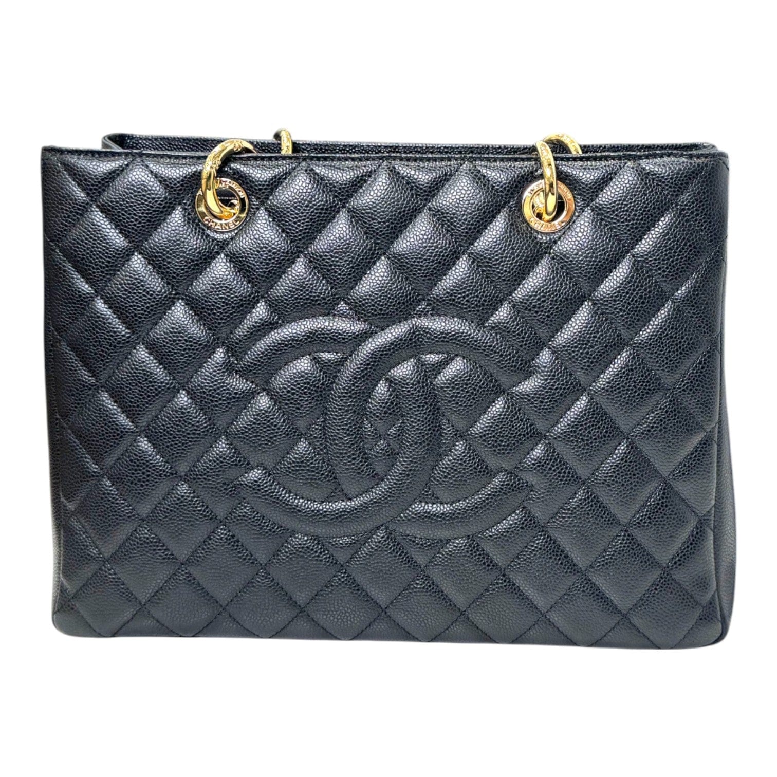 Luxury Promise Chanel Tote GST BlackBag with Gold Hardware