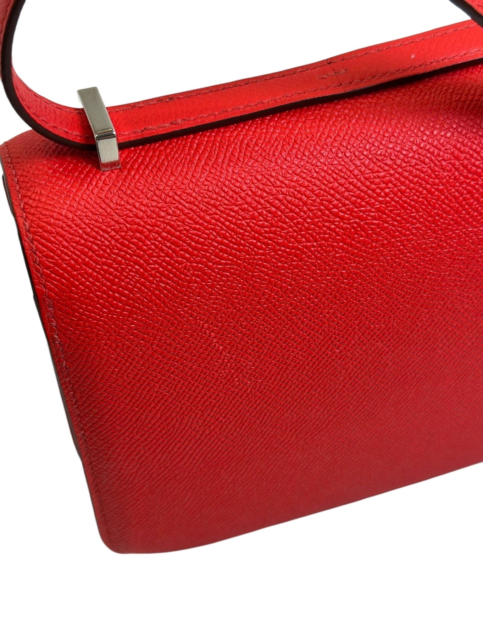 Luxury Promise Constance 18 Red Epsom with Pink Enamel Hardware