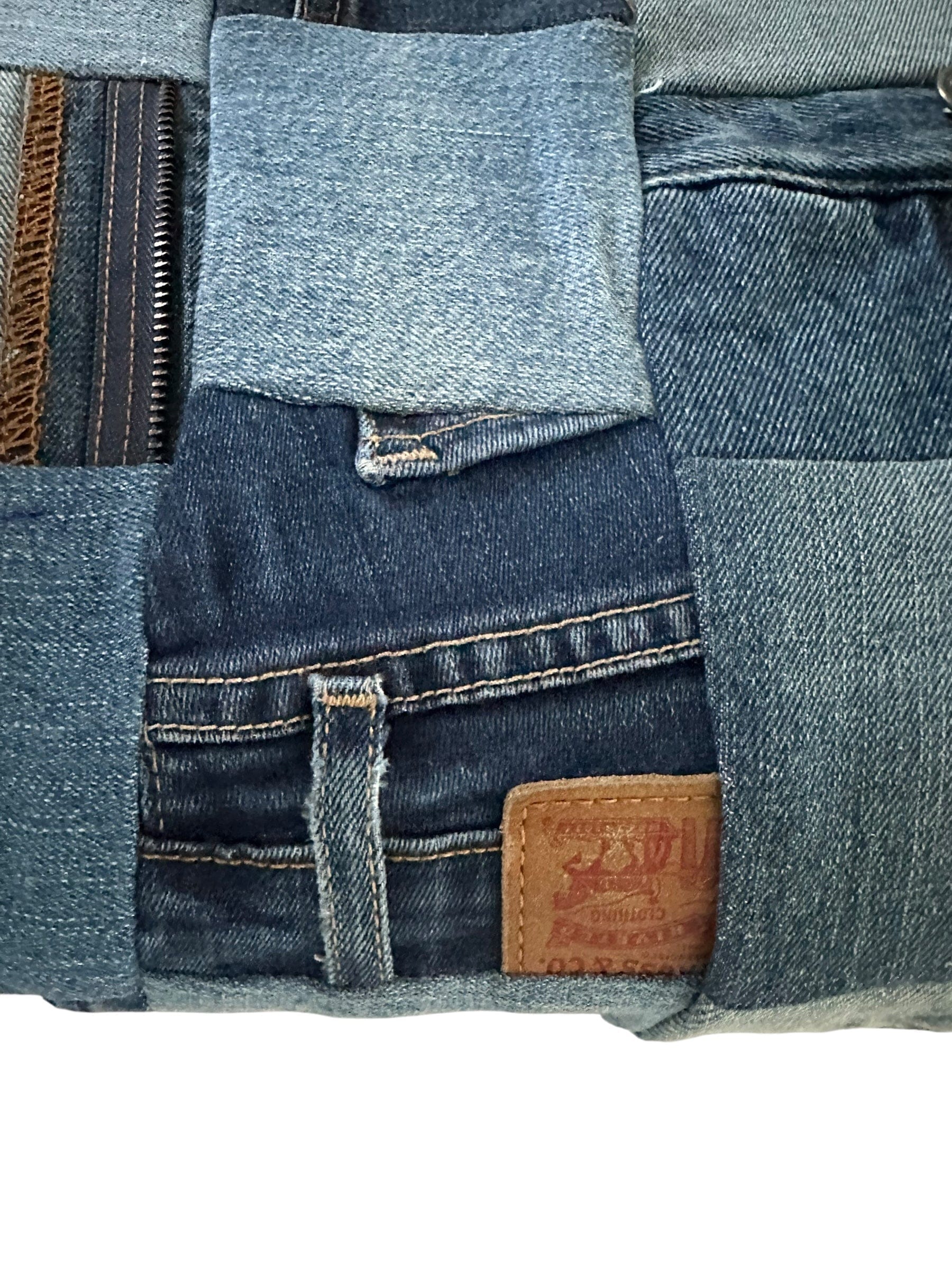 LUXURY PROMISE Denim Jean Tote Bag