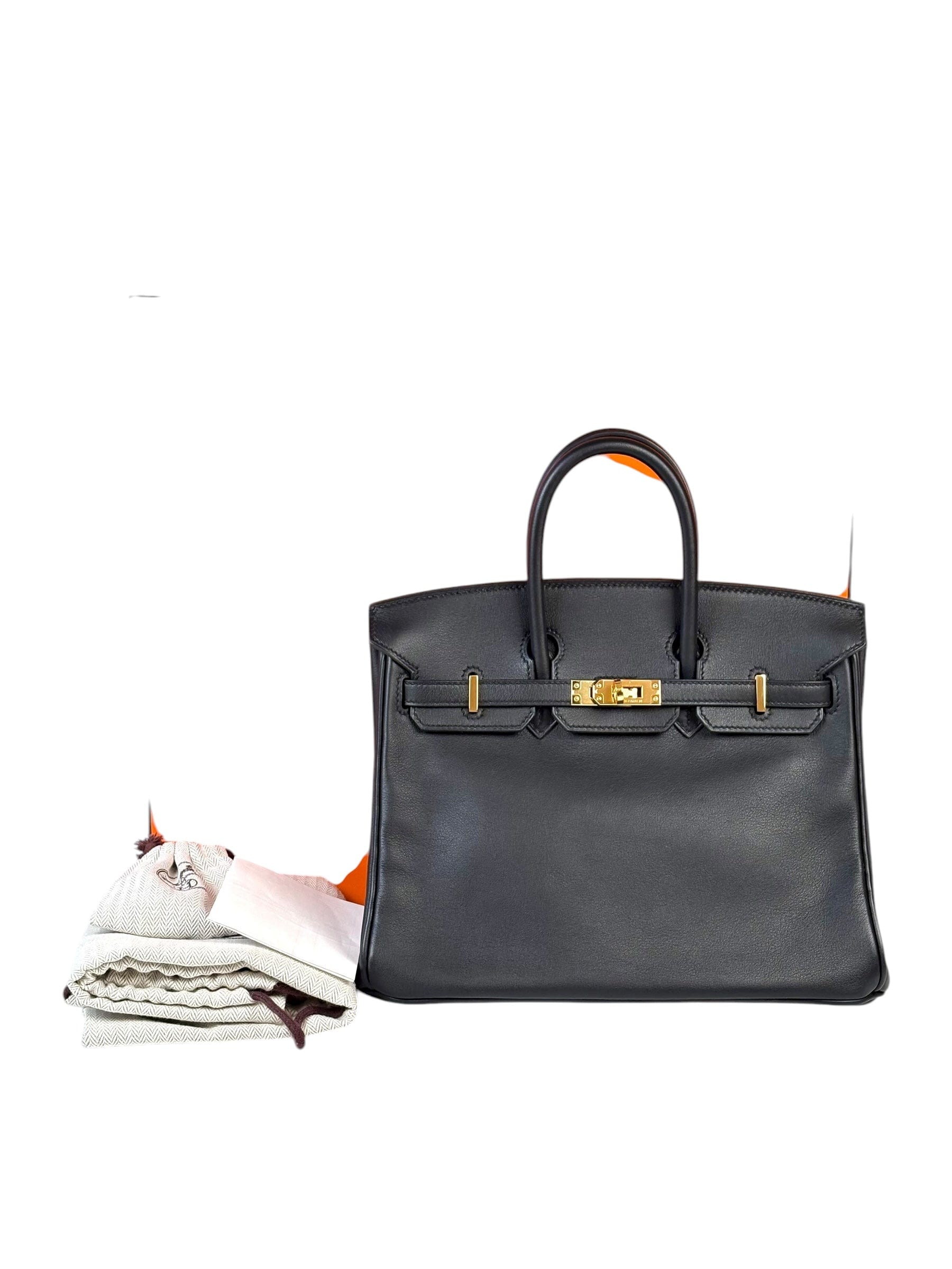 Luxury Promise Hermes Birkin 25cm Black in Swift with GHW - A Stamp