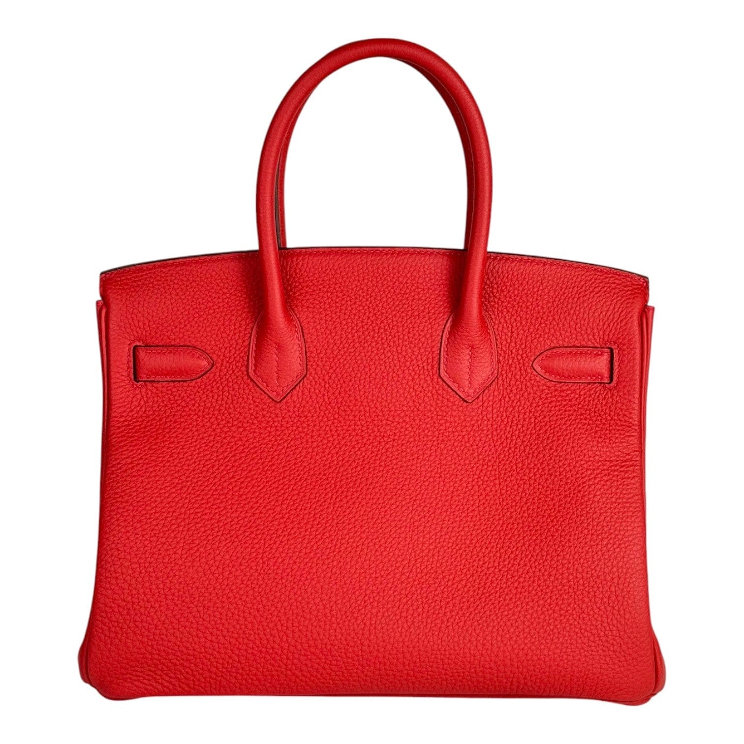 Luxury Promise Hermes Birkin 30cm Bag Red Togo - Full Set - X Stamp