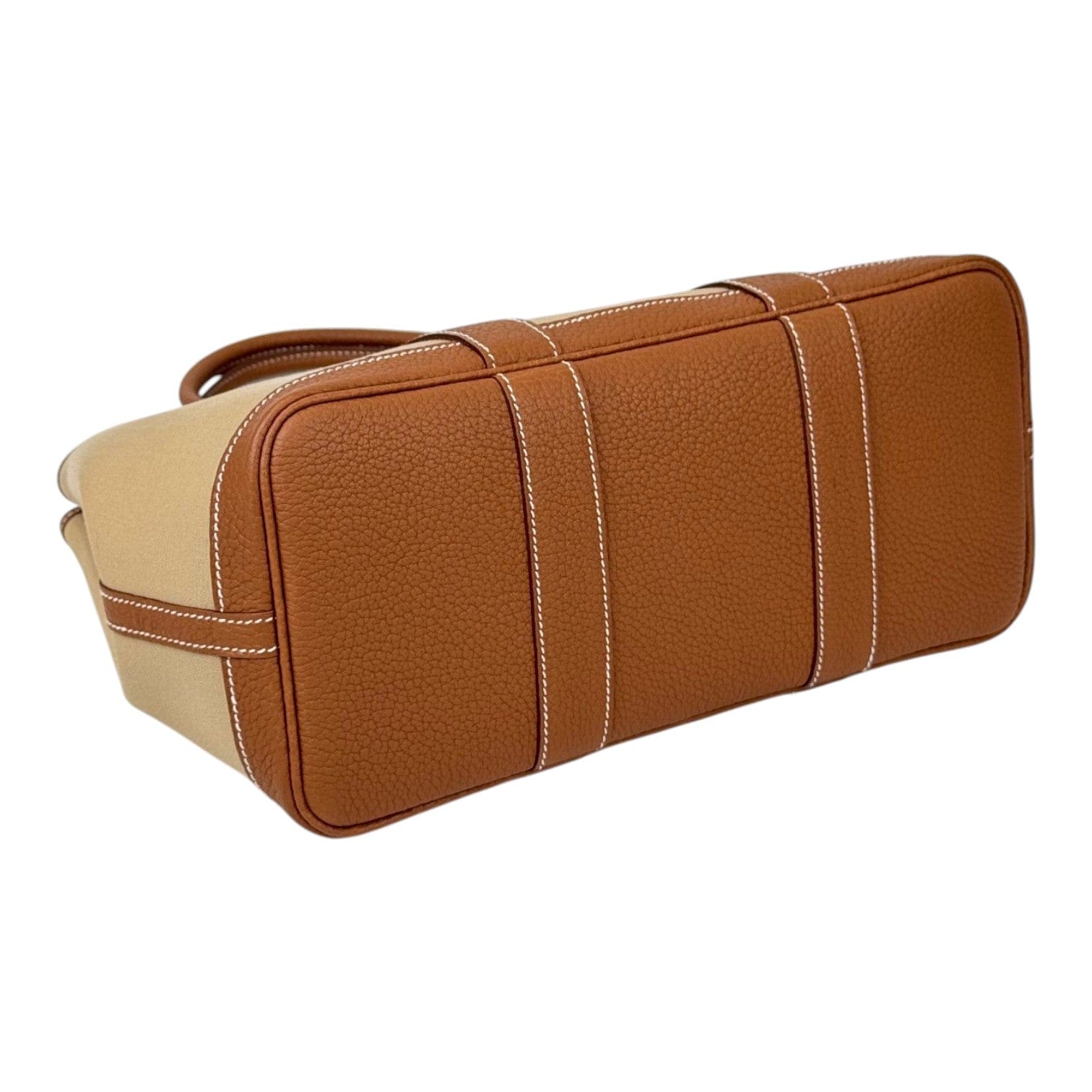 Luxury Promise Hermes Garden Party 30cm Bag Canvas Trench Gold
