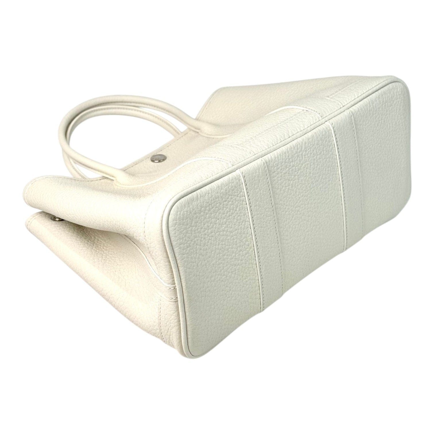 Luxury Promise Hermes Garden Party Bag 30cm White