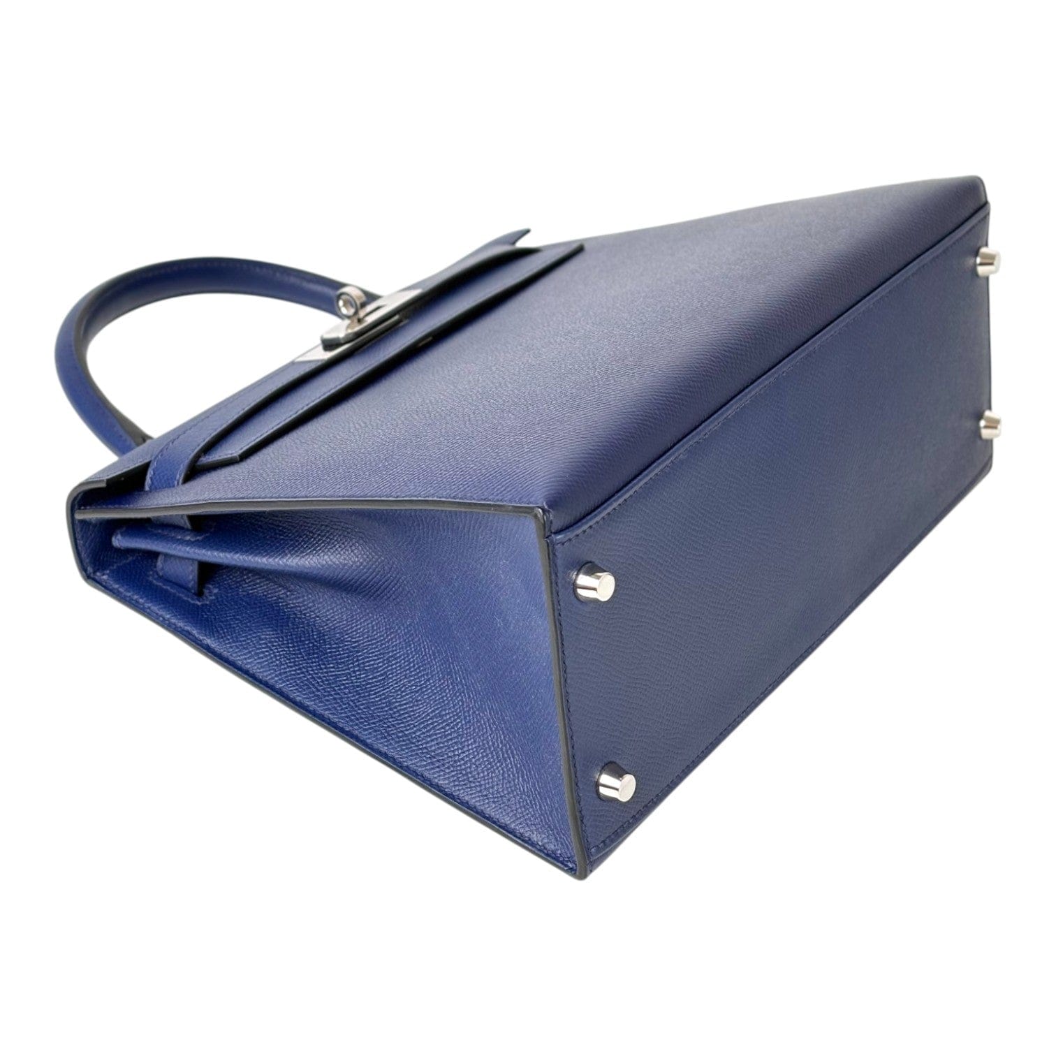 Luxury Promise Hermes Kelly 28cm Bag Navy Epsom with PHW