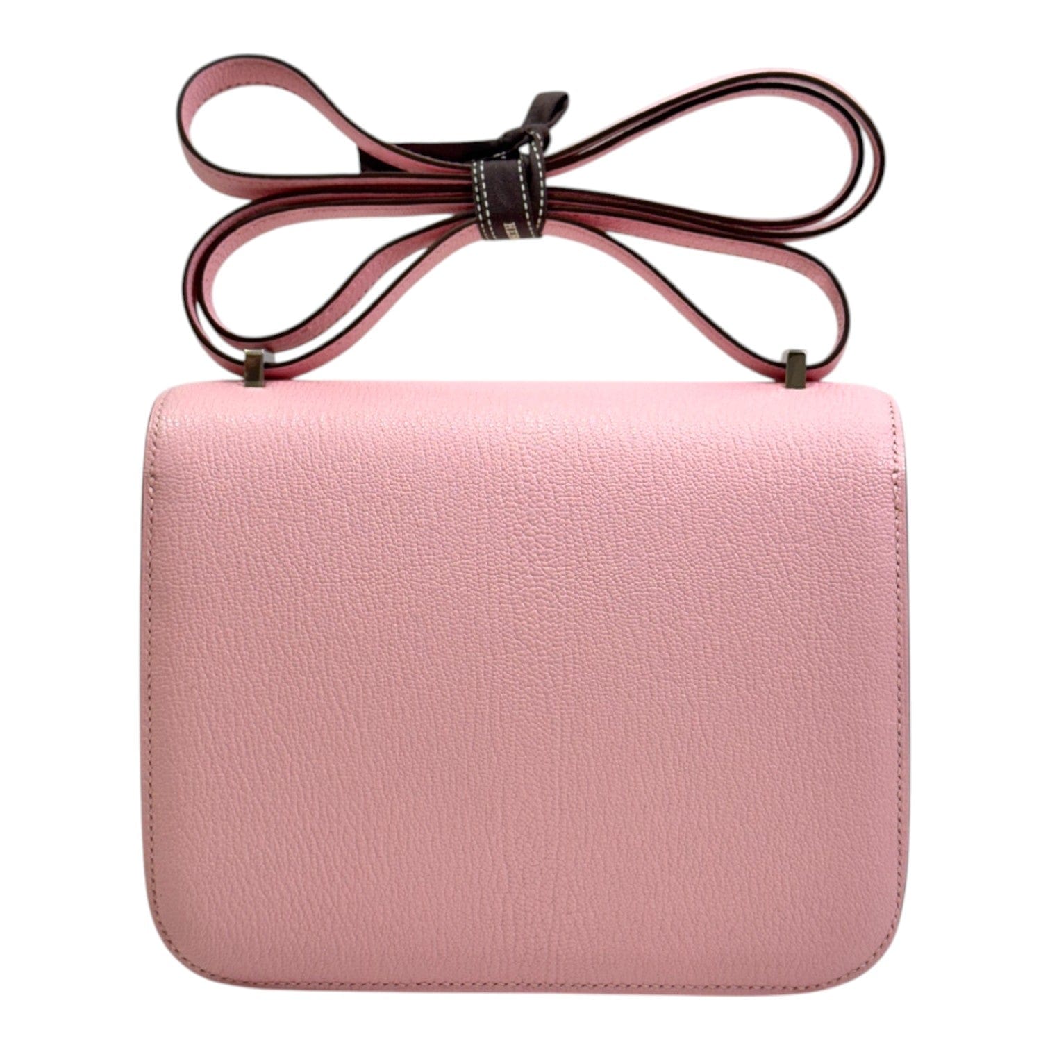 Luxury Promise Hermes Mini Constance 3QRose Sakura Chevre - Z Stamp
