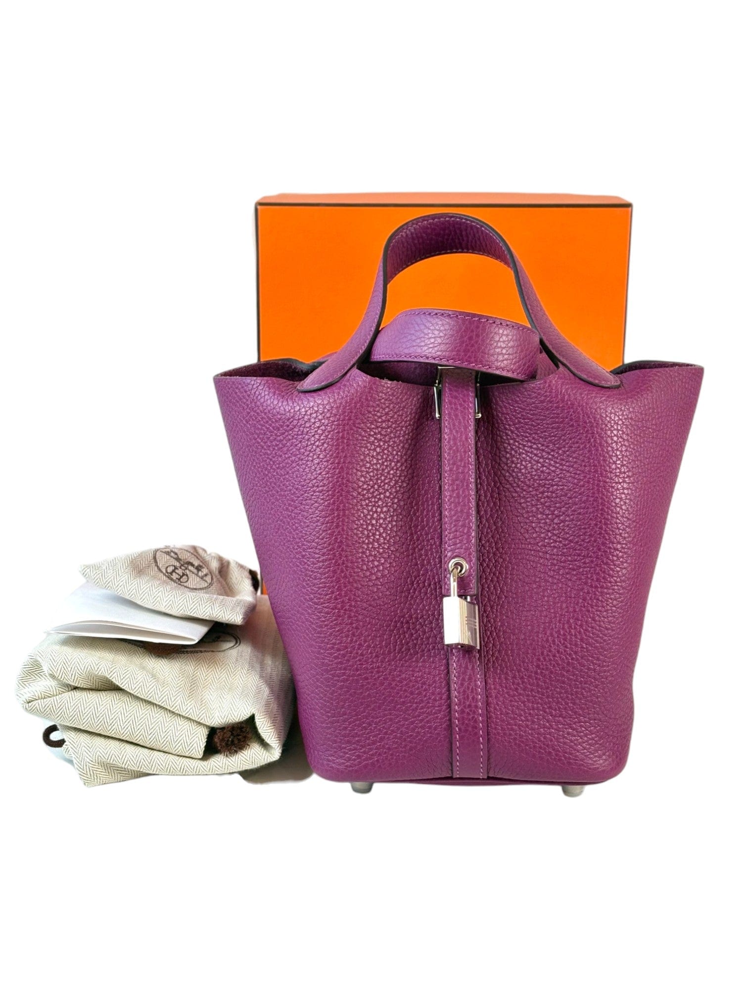 Luxury Promise Hermes Picotin 18cm Bag in Clemence Anemone - Z Stamp