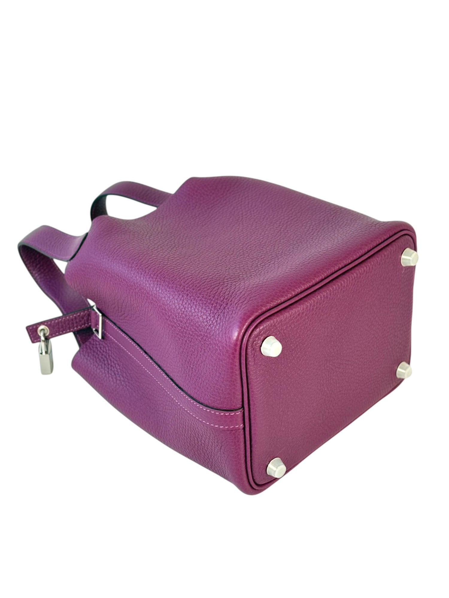 Luxury Promise Hermes Picotin 18cm Bag in Clemence Anemone - Z Stamp