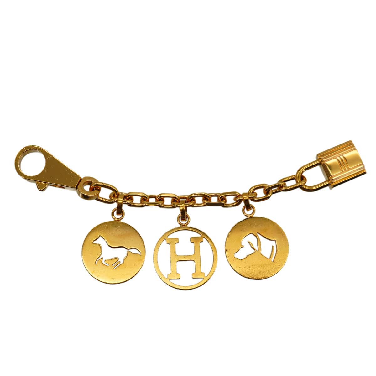 LUXURY PROMISE HERMES BAG CHARM AMULETTES 4 BRELOQUE GOLD HARDWARE 90343610