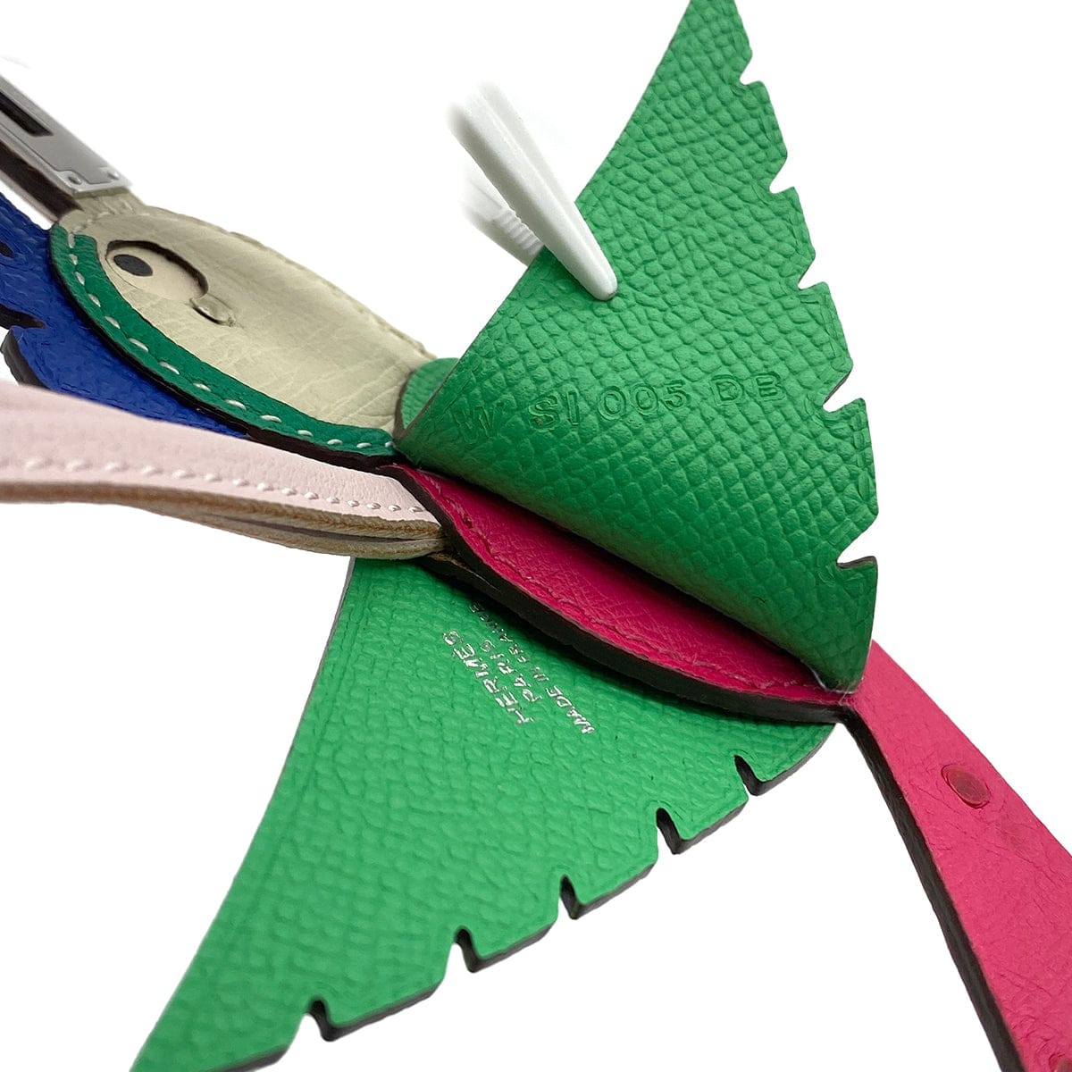 LUXURY PROMISE HERMES BAG CHARM BIRDY TOUCH BIRD MENTHE NATA VEAU EPSOM OSTRICH W SHW 90281549