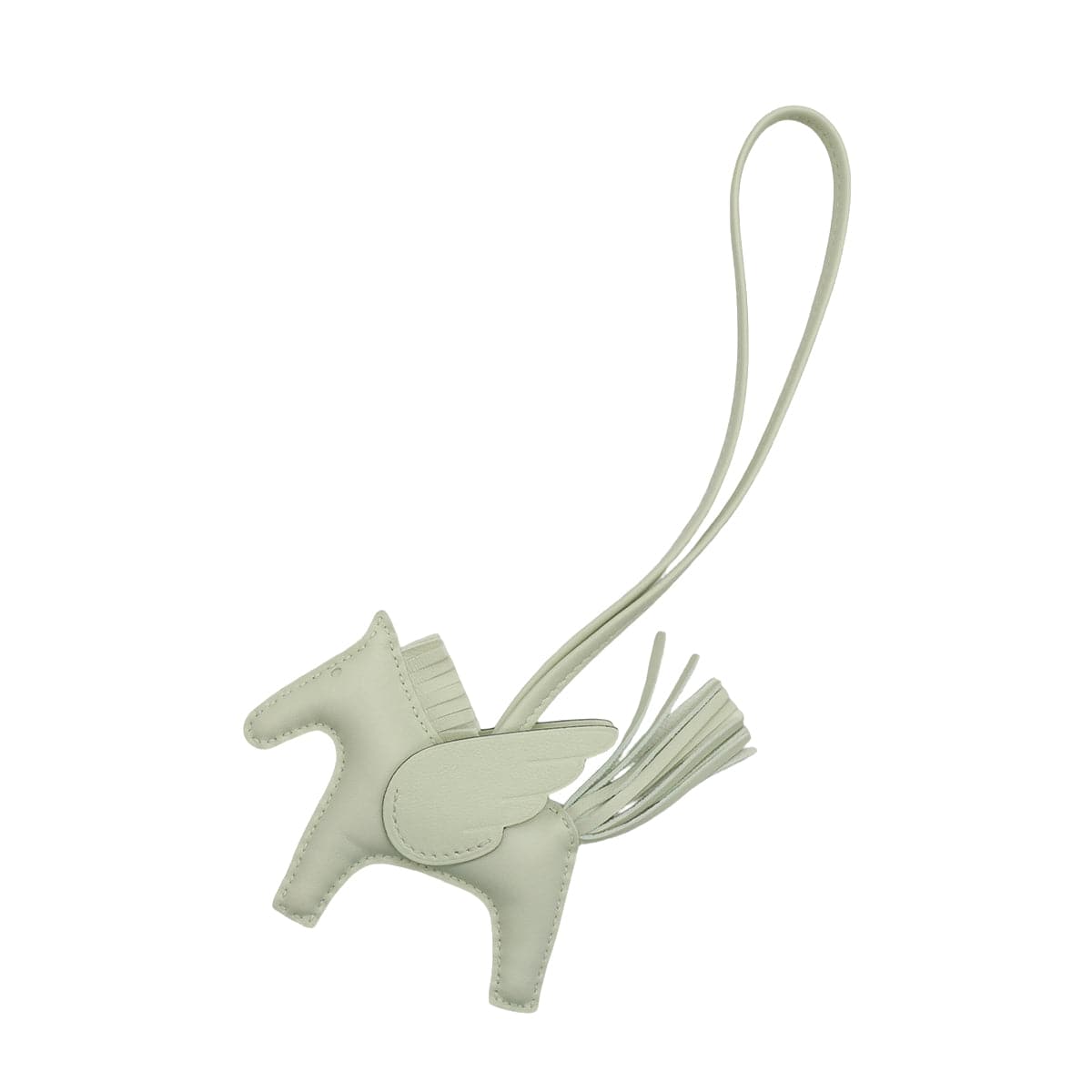 Luxury Promise HERMES BAG CHARM RODEO PEGASUS PM VERT PEPPERMINT AGNEAU MILO VEAU SWIFT 2023 B STAMP 90343337
