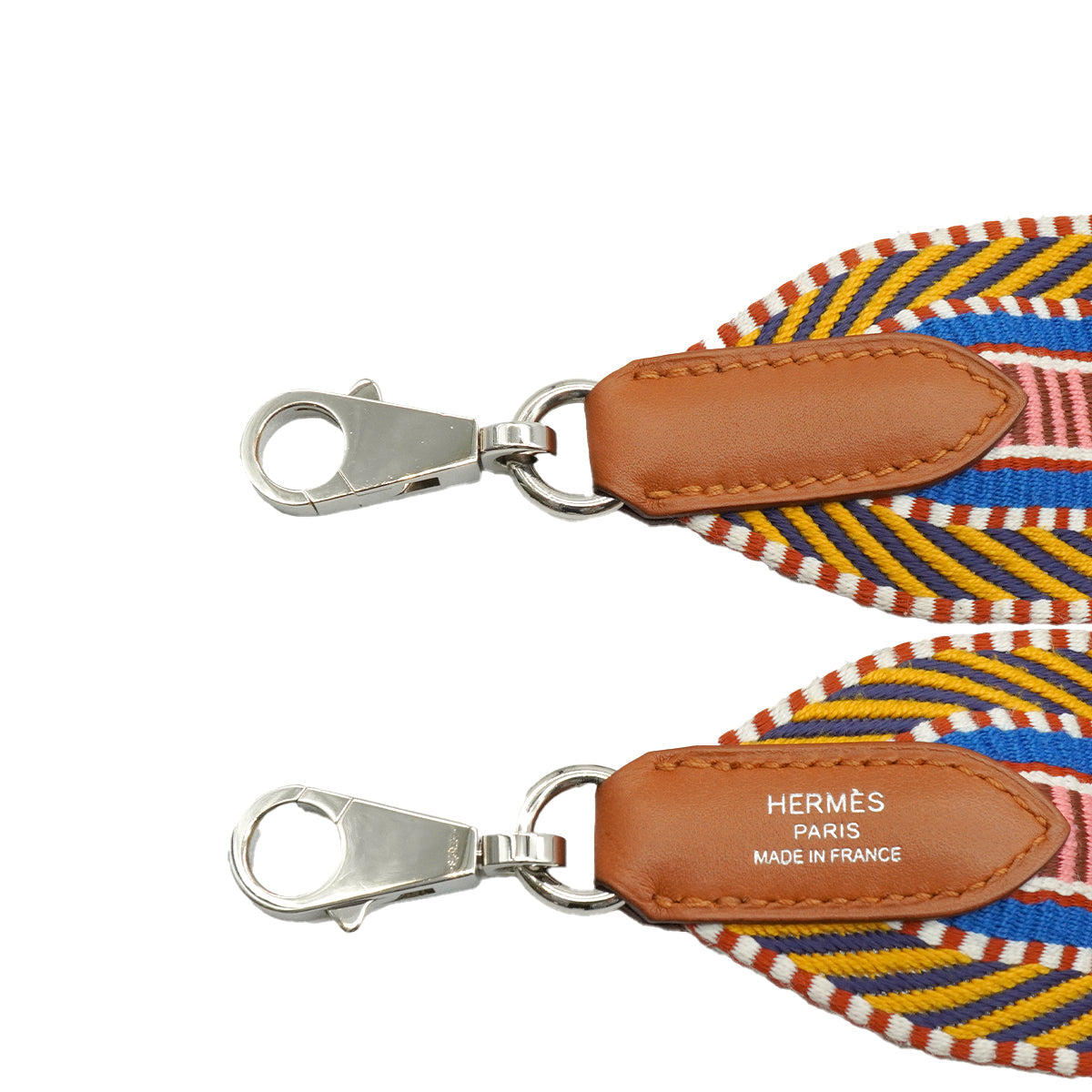 Luxury Promise HERMES BANDOULIERE SANGLES CAVAL 50MM SHOULDER STRAP JAUNE AMBRE ROSE ETE GOLD TOILE SWIFT 2018 C 90339669