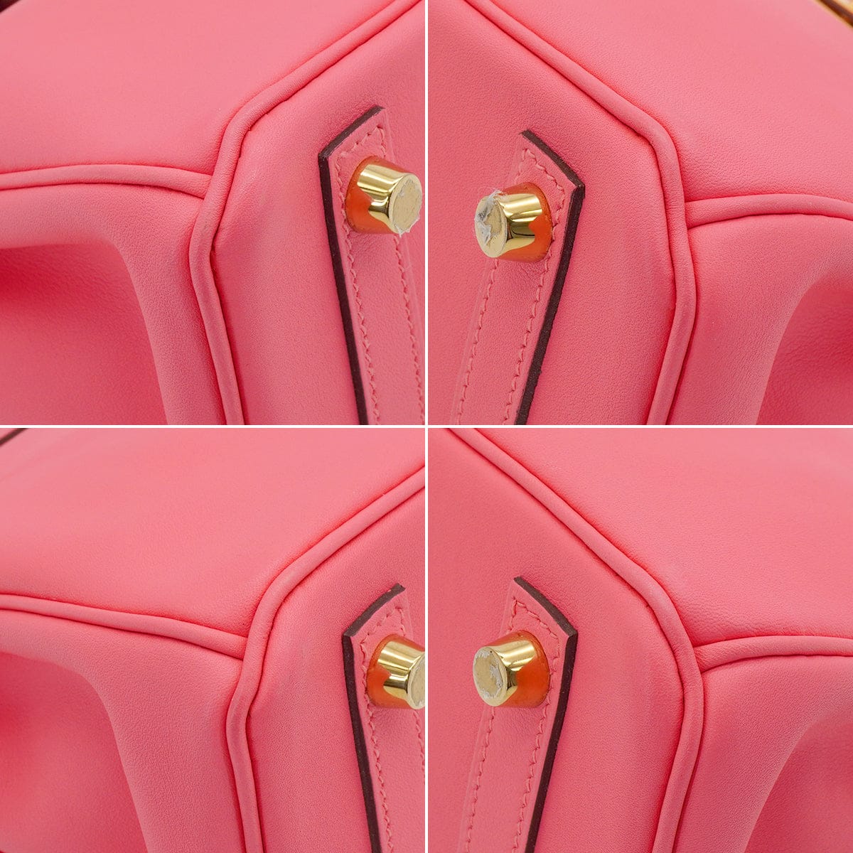 LUXURY PROMISE HERMES BIRKIN 25 ROSE AZALEE VEAU SWIFT HAND BAG 2017 A STAMP GOLD HARDWARE 90335151
