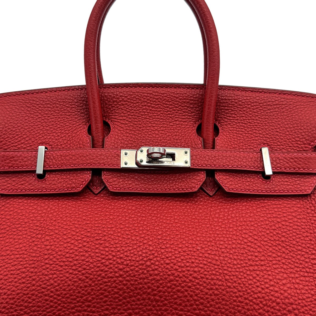 LUXURY PROMISE HERMES BIRKIN 25 ROUGE GARANCE TOGO HAND BAG □I PALLADIUM HARDWARE 90307832