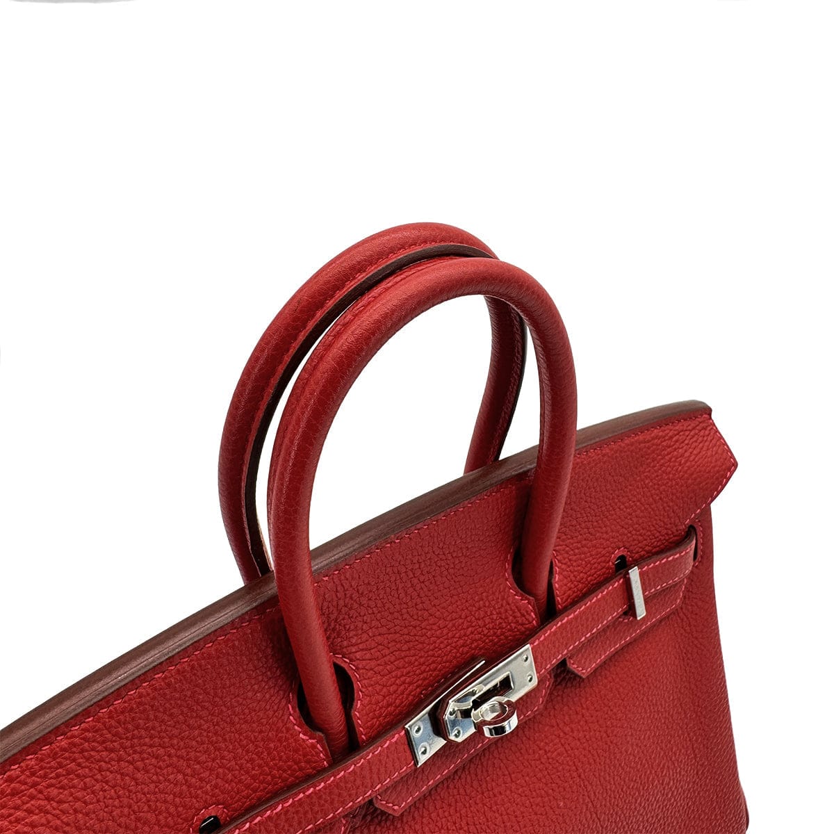 LUXURY PROMISE HERMES BIRKIN 25 ROUGE GARANCE TOGO HAND BAG □I PALLADIUM HARDWARE 90307832