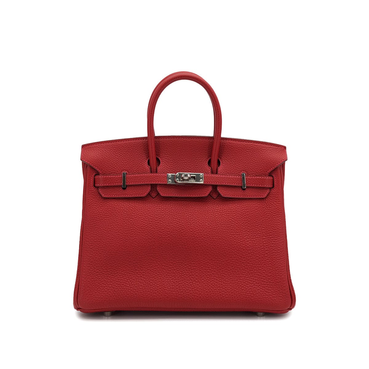 LUXURY PROMISE HERMES BIRKIN 25 ROUGE GARANCE TOGO HAND BAG □I PALLADIUM HARDWARE 90307832