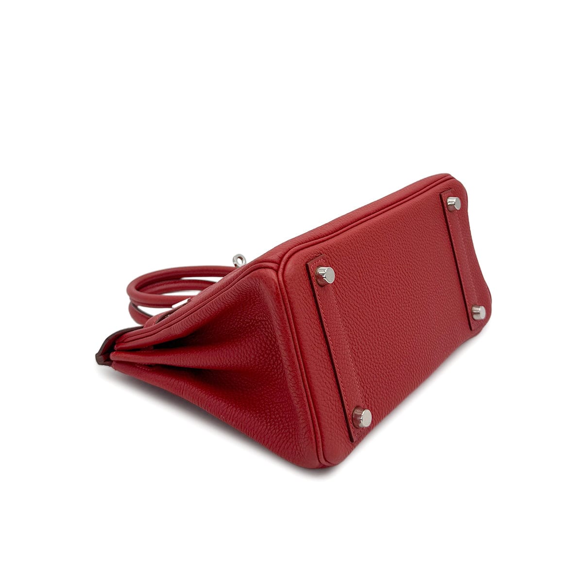 LUXURY PROMISE HERMES BIRKIN 25 ROUGE GARANCE TOGO HAND BAG □I PALLADIUM HARDWARE 90307832