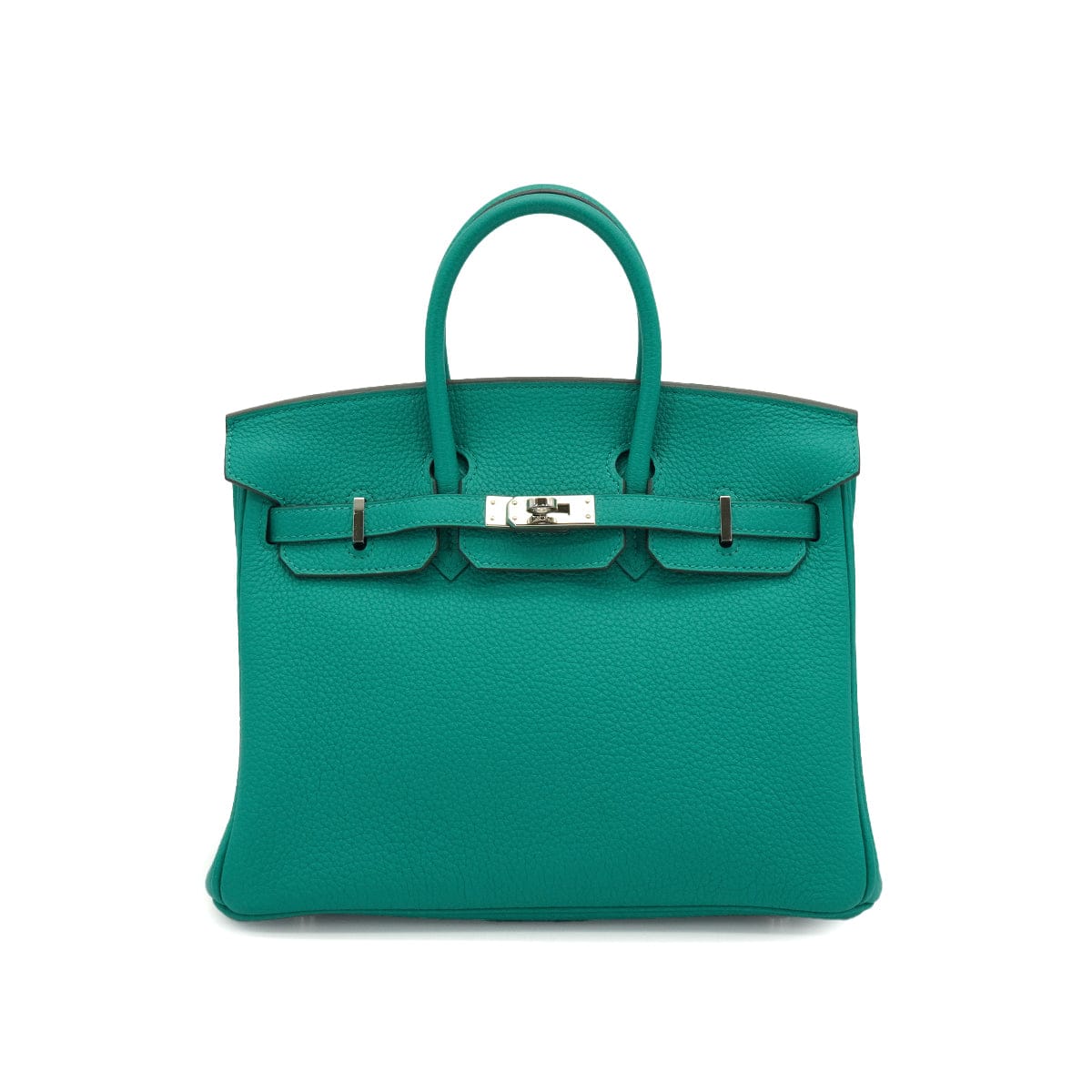LUXURY PROMISE HERMES BIRKIN 25 VERT VERONE TOGO HAND BAG 2019 D STAMP PALLADIUM HARDWARE 90338769