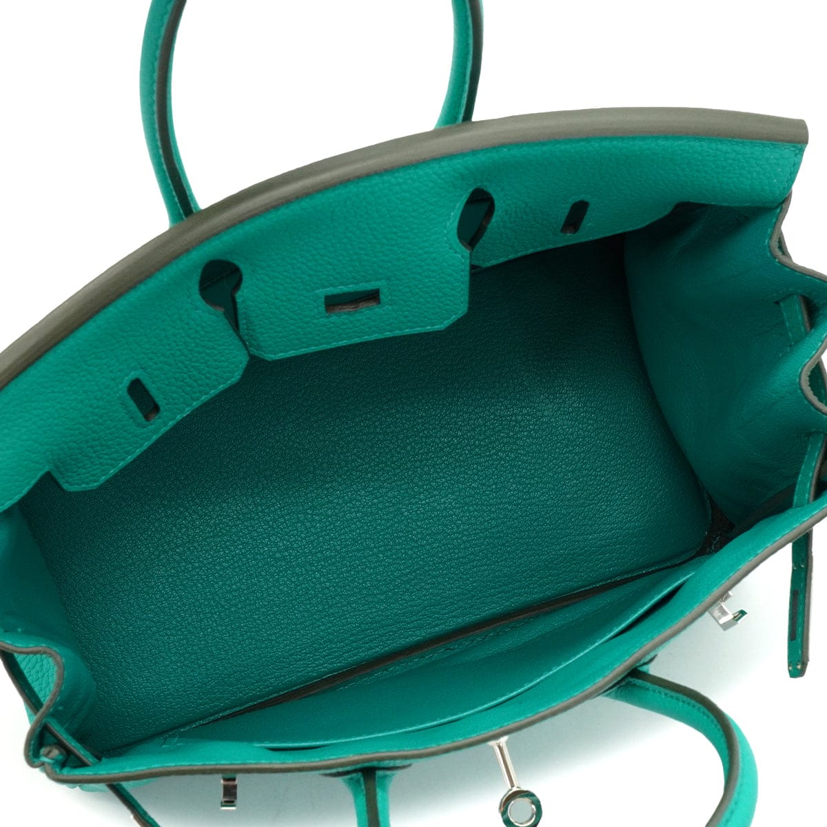 LUXURY PROMISE HERMES BIRKIN 25 VERT VERONE TOGO HAND BAG 2019 D STAMP PALLADIUM HARDWARE 90338769