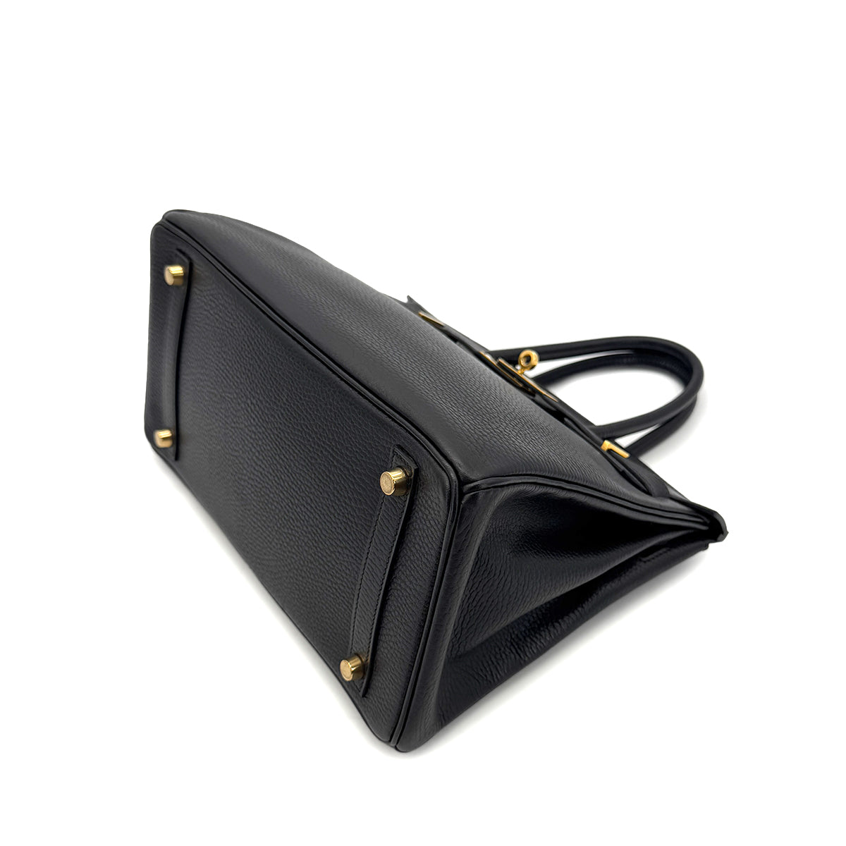 LUXURY PROMISE HERMES BIRKIN 30 BLACK ARDENNES HAND BAG □G GHW 90288494