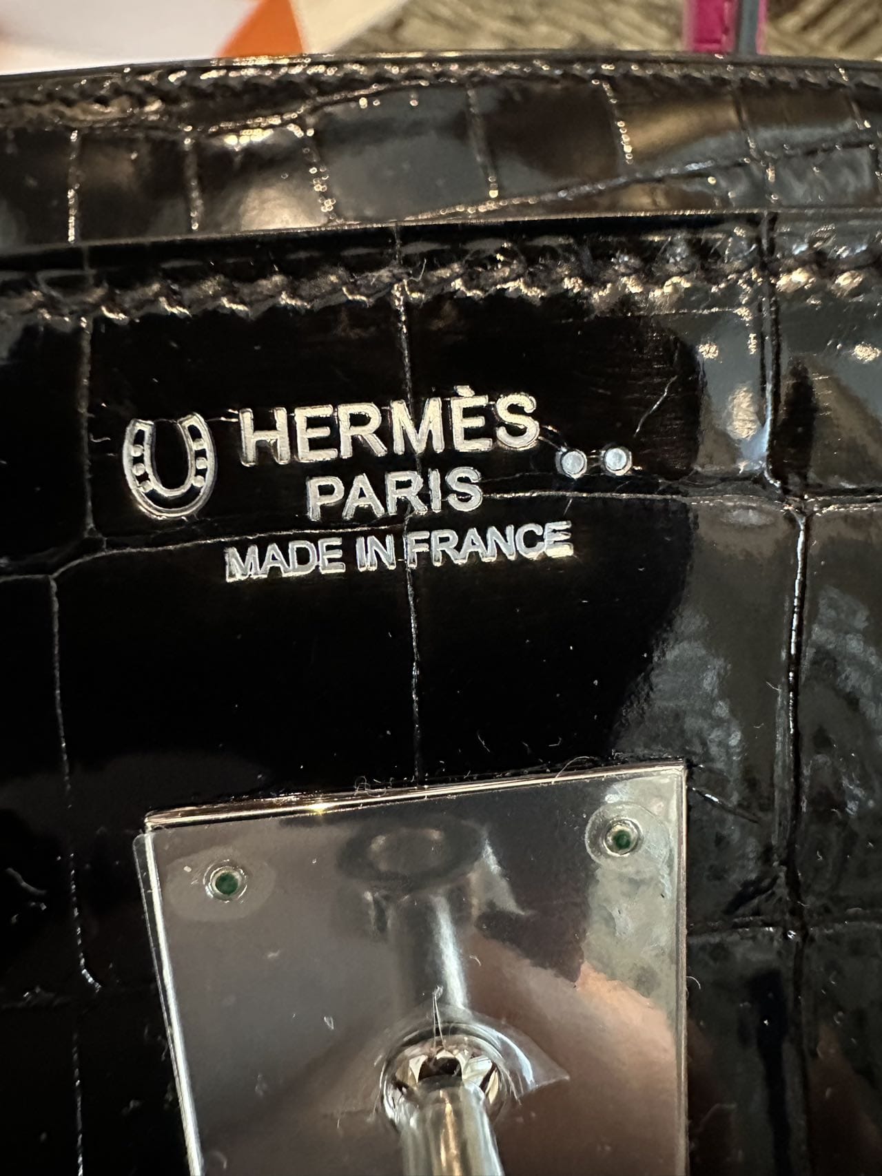LUXURY PROMISE Hermès Birkin 30 Touch Black & J5 Shiny Crocodile Skin Palladium Hardware
