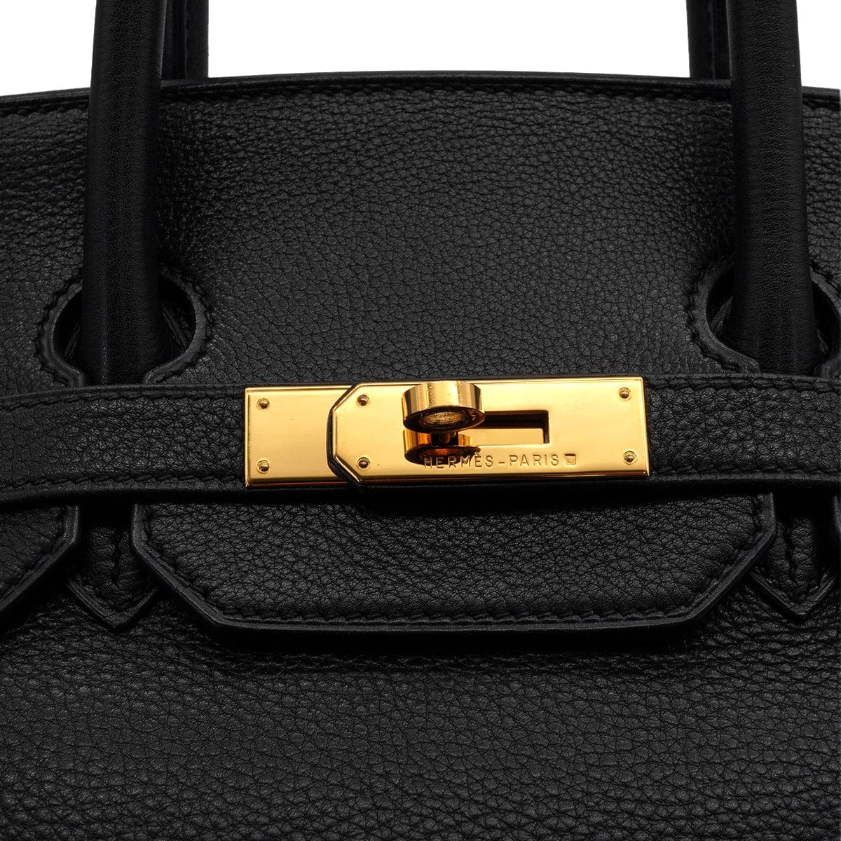 LUXURY PROMISE HERMES BIRKIN 35 BLACK TOGO HAND BAG 1998 SQUARE B GOLD HARDWARE 90339940