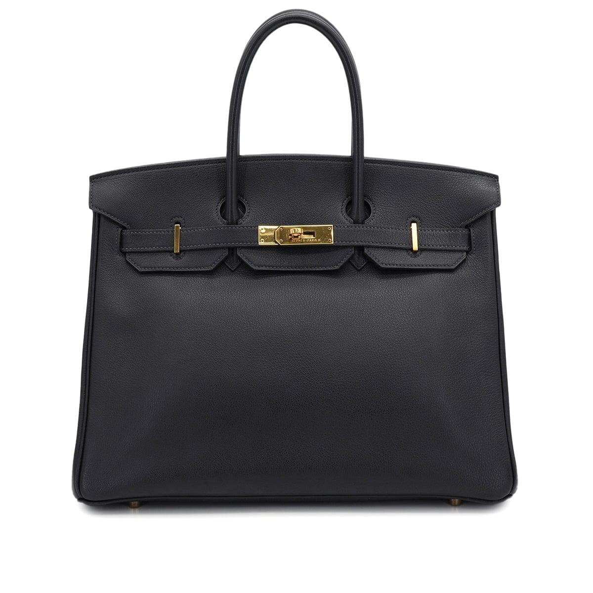 Luxury Promise HERMES BIRKIN 35 BLUE INDIGO TOGO HAND BAG 2000 SQUARE D GOLD HARDWARE 90335290