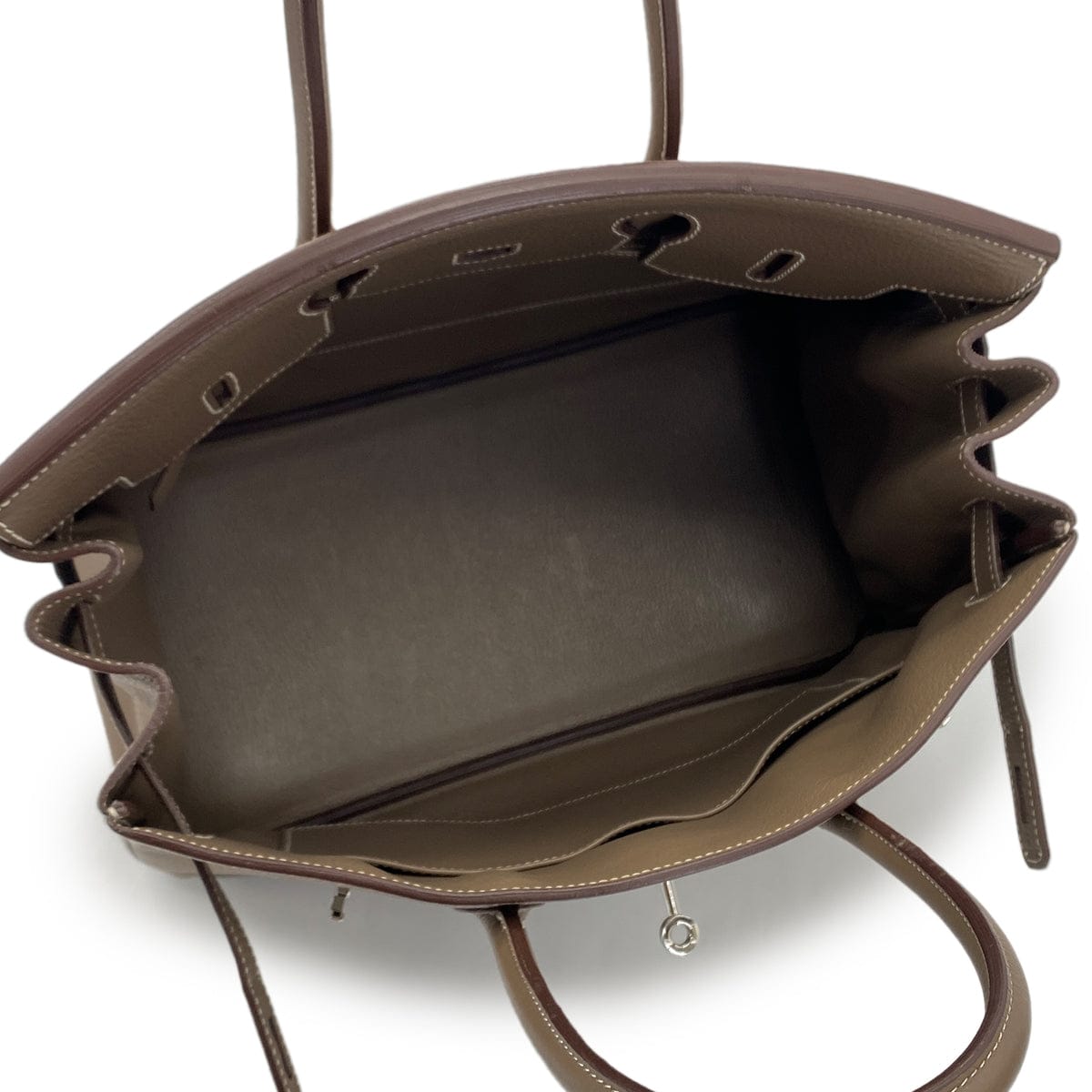 LUXURY PROMISE HERMES BIRKIN 35 ETOUPE TAURILLON CLEMENCE HAND BAG ▢N SHW 90285741