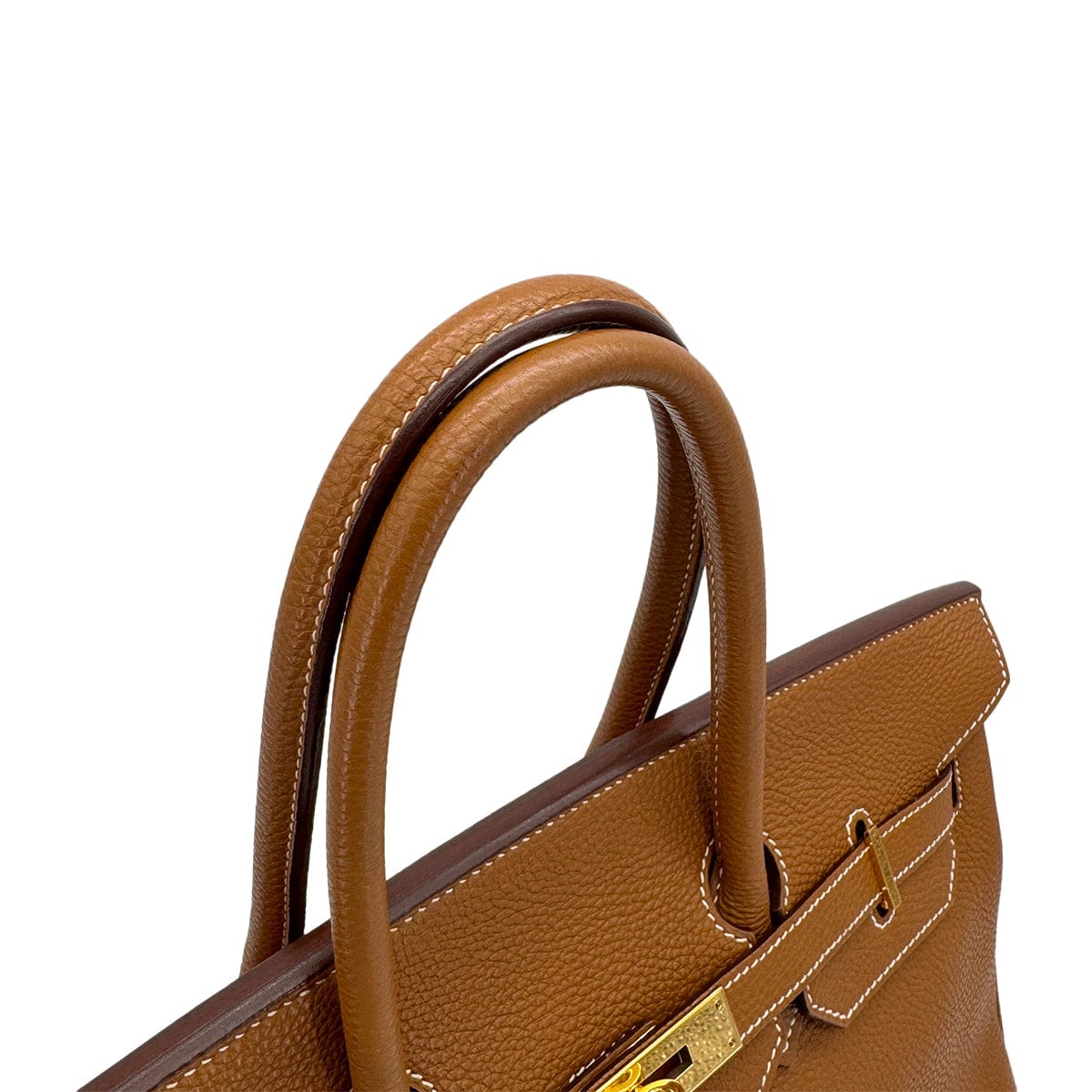 LUXURY PROMISE HERMES BIRKIN 35 GOLD TOGO HAND BAG 2006 SQUARE J GOLD HARDWARE 90325632