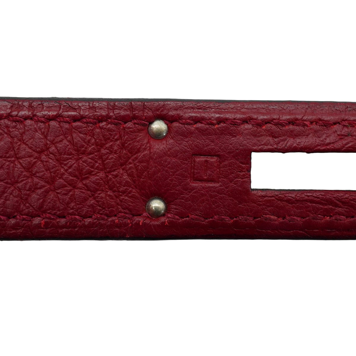 LUXURY PROMISE HERMES BIRKIN 35 ROUGE H TAURILLON CLEMENCE HAND BAG 2005 SQUARE I PALLADIUM HARDWARE 90342565