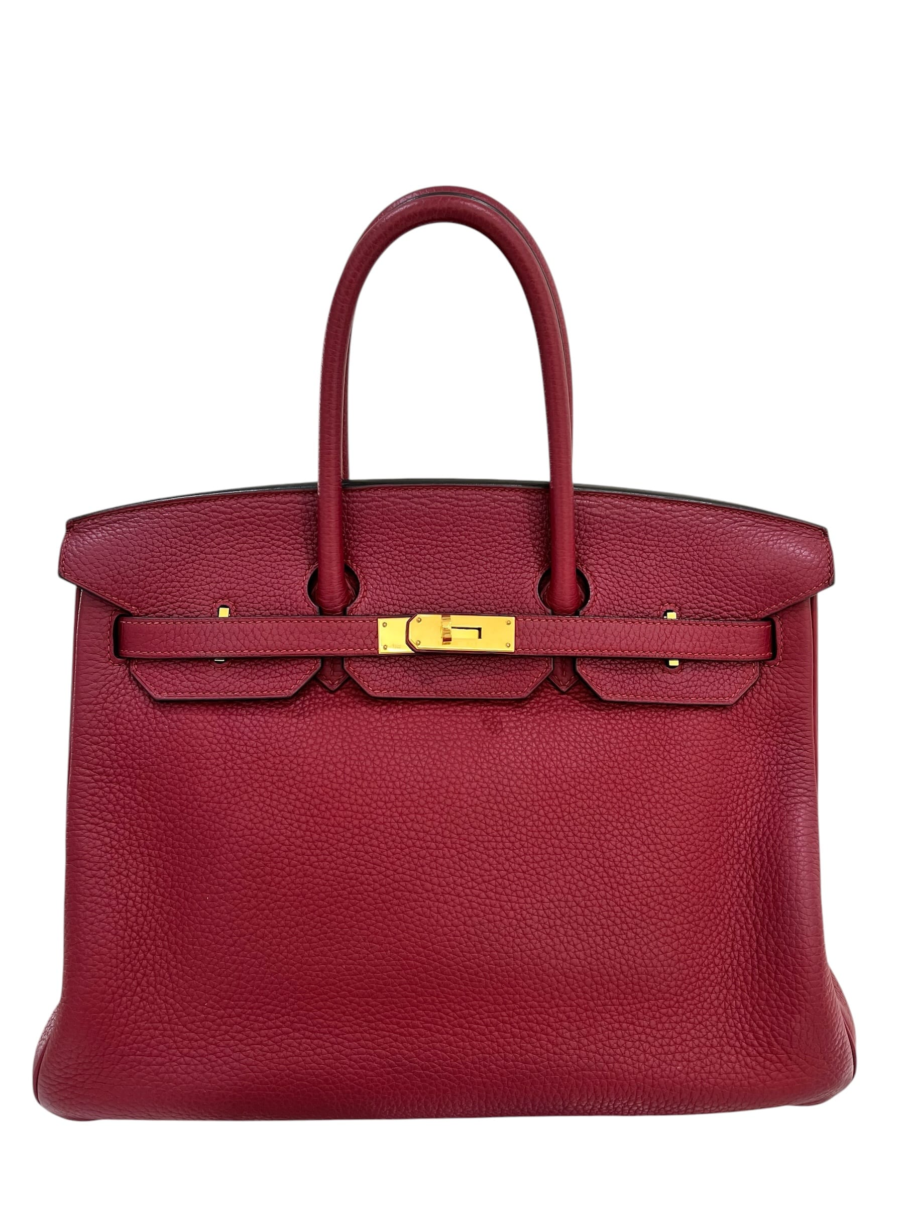 Luxury Promise Hermes Birkin 35 Rouge H Togo GHW #X SKC8304M
