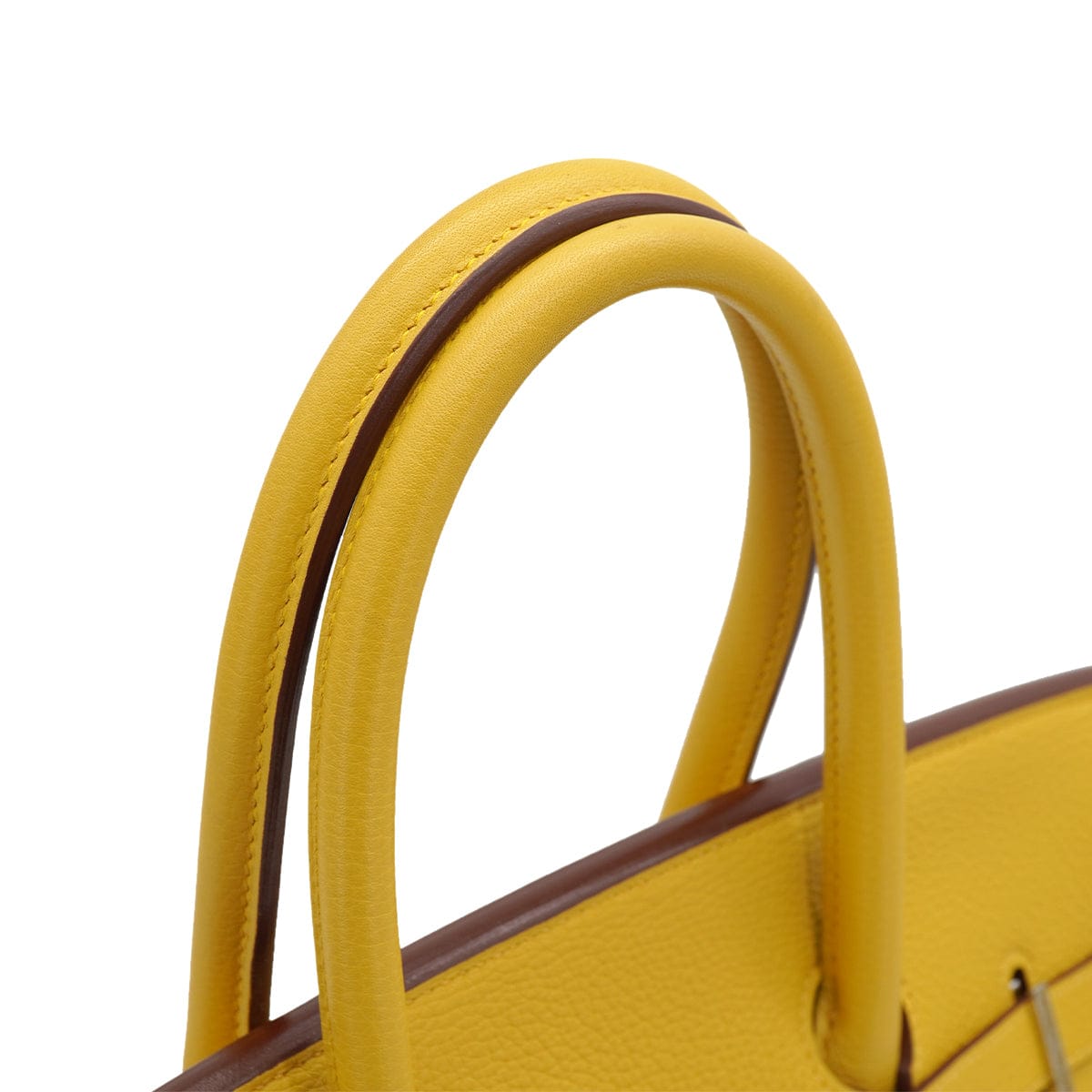 LUXURY PROMISE HERMES BIRKIN 35 SOLEIL TOGO HAND BAG 2009 SQUARE M PALLADIUM HARDWARE 90334123