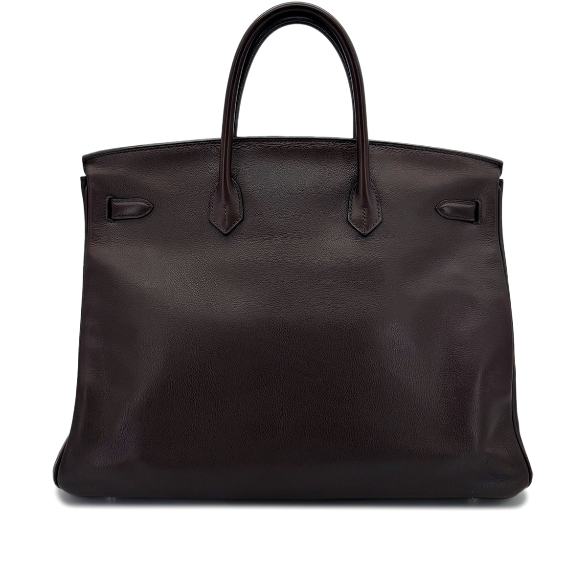 Luxury Promise HERMES BIRKIN 40 EBENE EVERCOLOR HAND BAG □M SHW 90297253