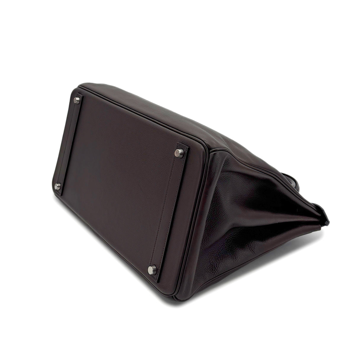 Luxury Promise HERMES BIRKIN 40 EBENE EVERCOLOR HAND BAG □M SHW 90297253